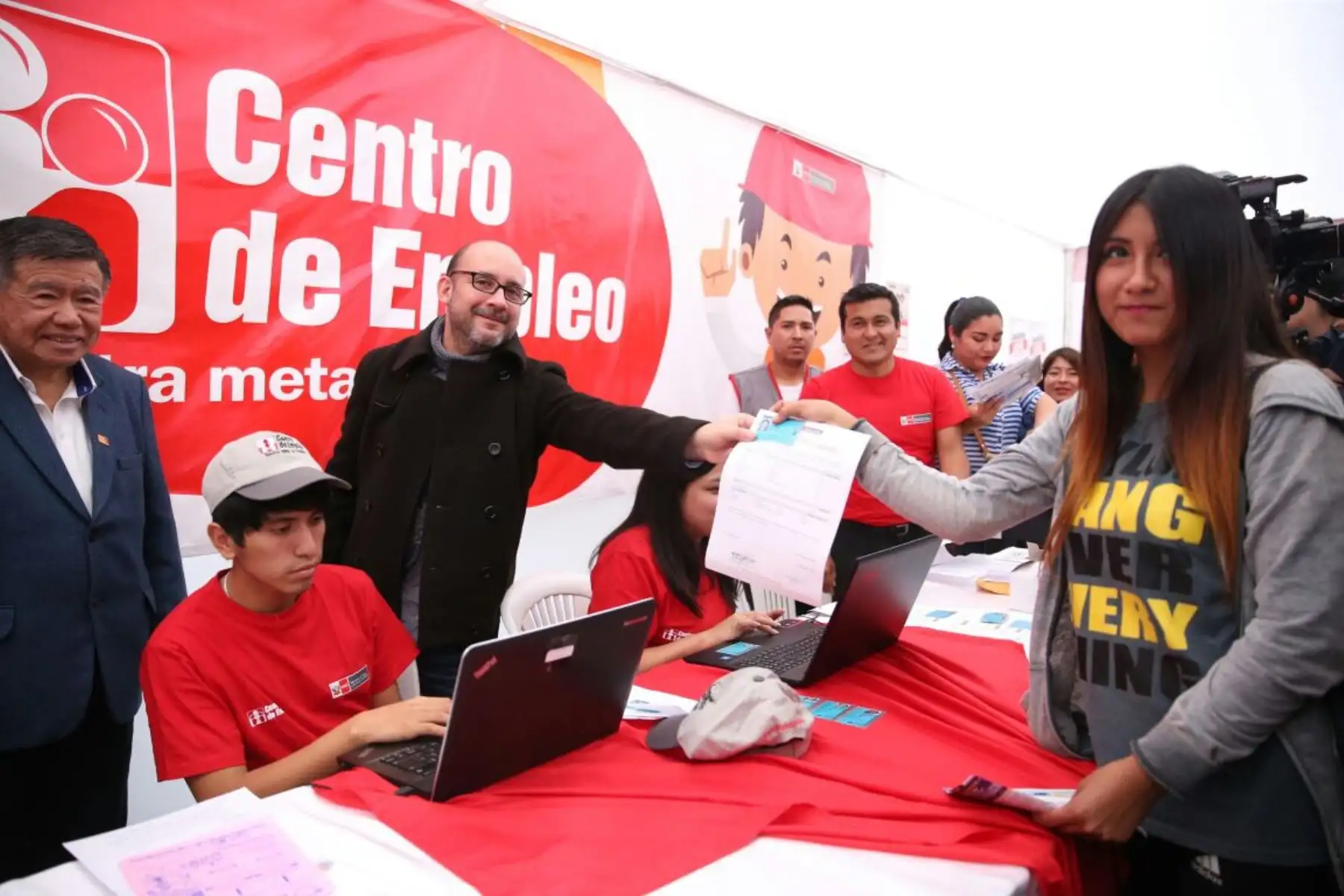Ministro de Trabajo, Christian Sánchez inauguró Semana del Empleo en Huacho, Lima.ANDINA/Difusión