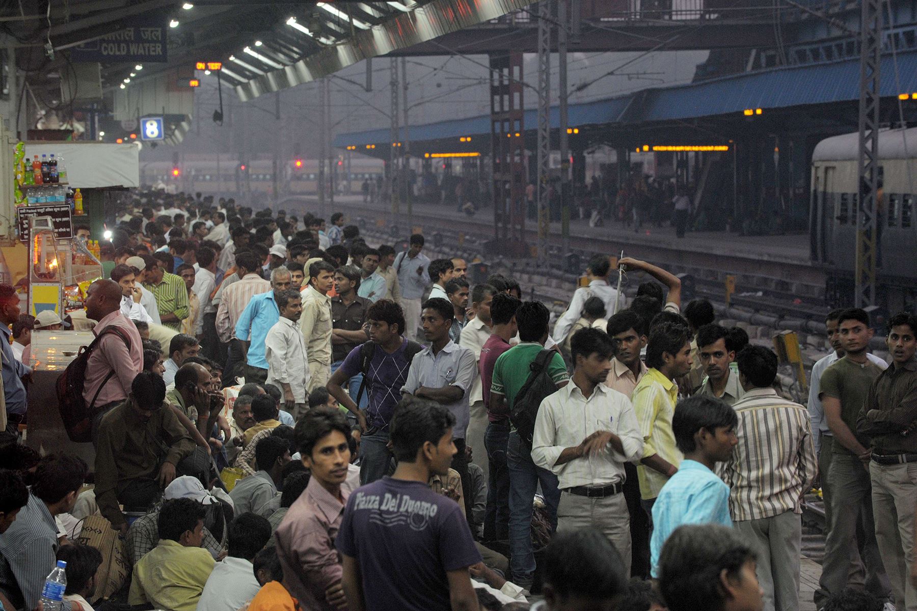 Delhi. La capital de la India tiene cerca de 20 millones de habitantes. Según las proyecciones, al 2100 llegará a tener 57 millones de pobladores. Foto: AFP