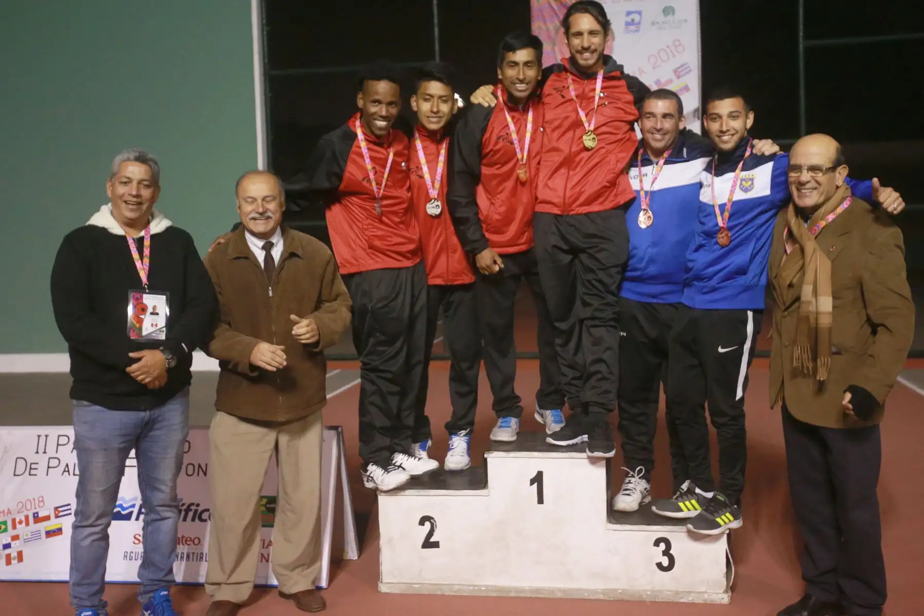 Selección peruana de Paleta Frontón, quer paricipo en el II Torneo Panamericano de Paleta Frontón Lima 2018. Foto: ANDINA/ Jhony  Laurente