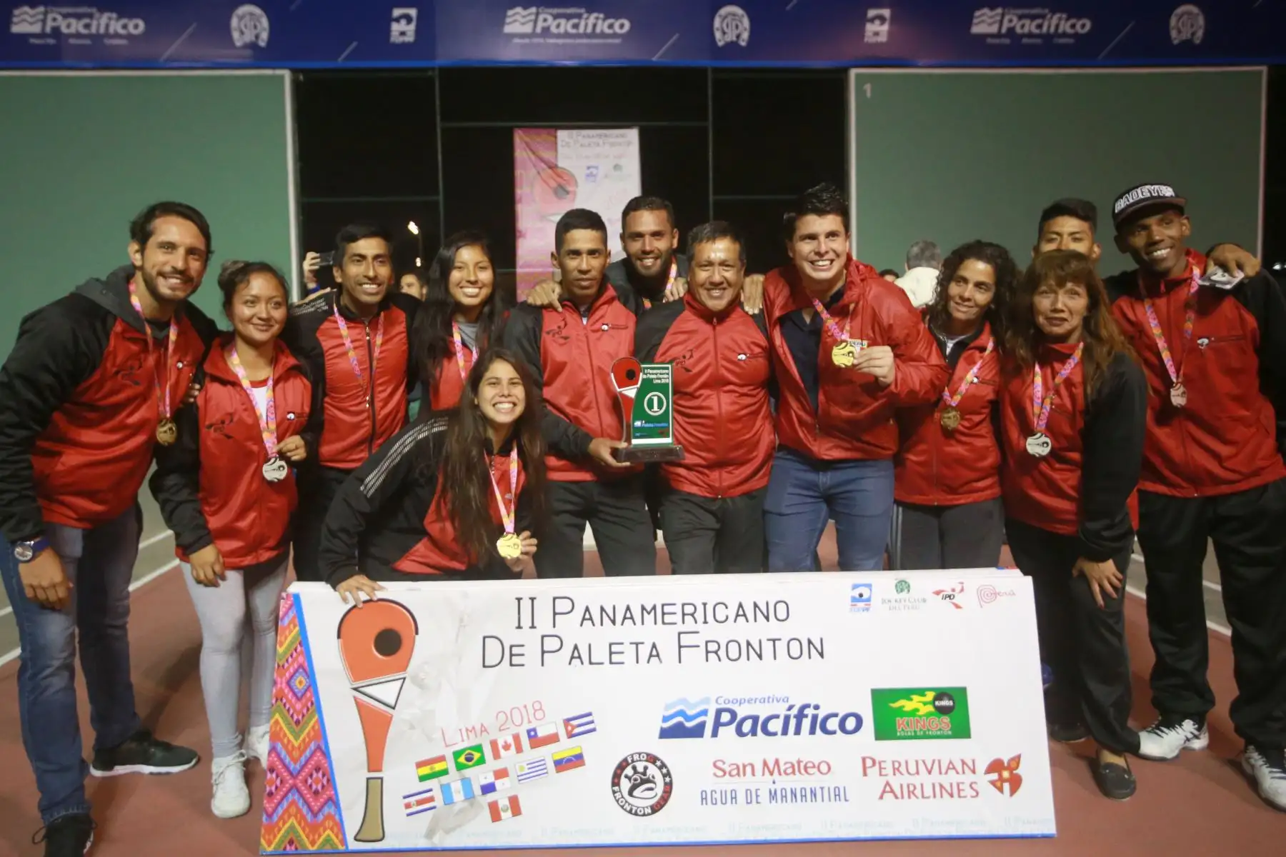 Selección peruana de Paleta Frontón, quer paricipo en el II Torneo Panamericano de Paleta Frontón Lima 2018. Foto: ANDINA/ Jhony  Laurente
