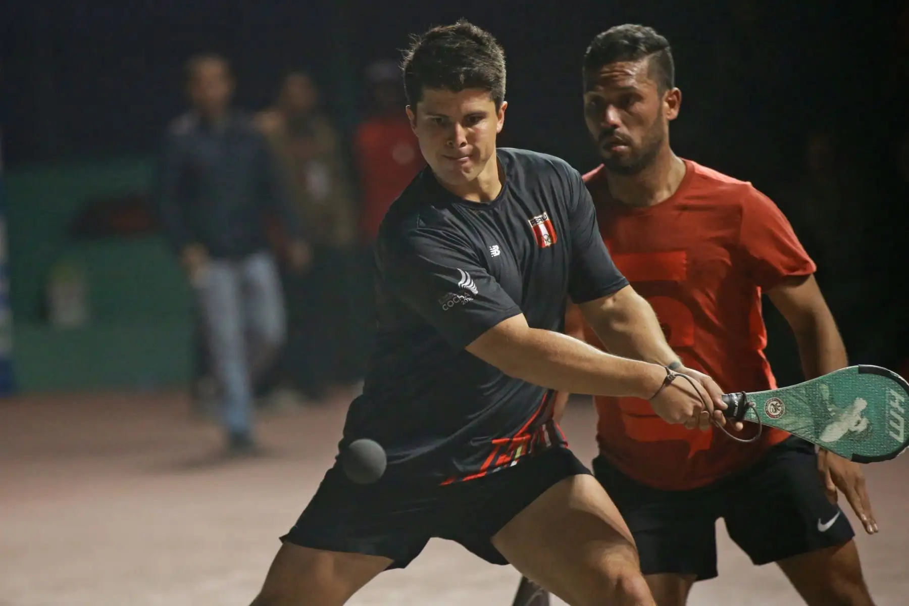 Kevin Martínez campeon del  II Torneo Panamericano de Paleta Frontón Lima 2018. Foto: ANDINA/ Jhony  Laurente