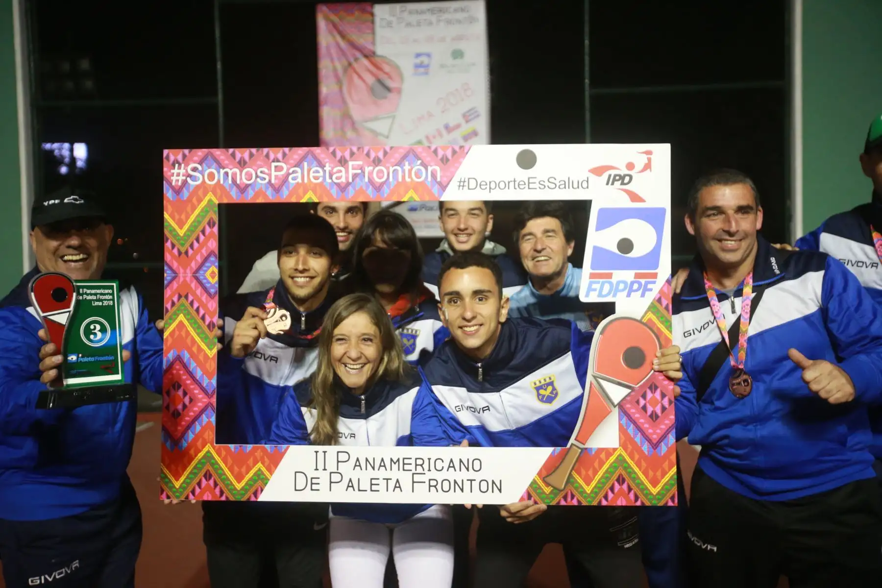 Seleccion de Uruguay en el   II Torneo Panamericano de Paleta Frontón Lima 2018. Foto: ANDINA/ Jhony  Laurente