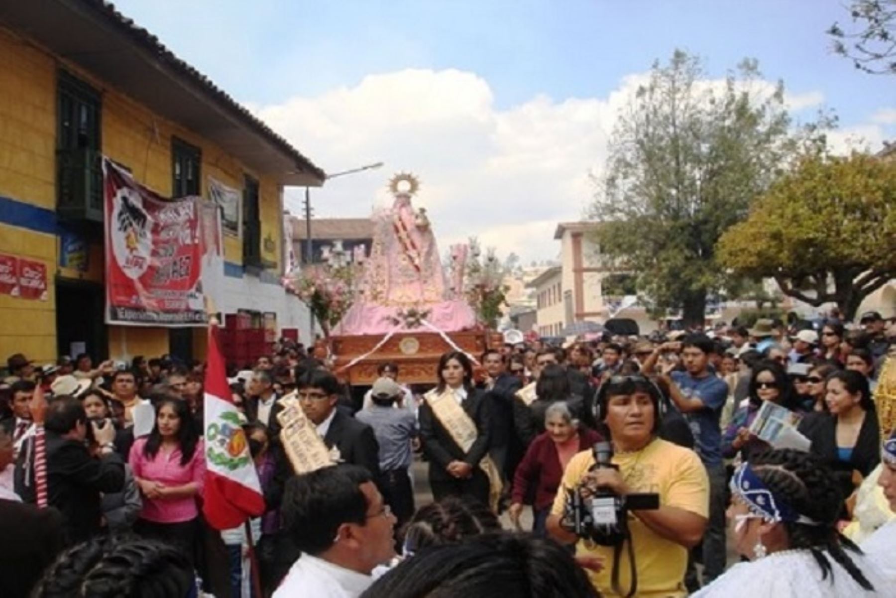 Procesión religiosa en honor a Santa Rosa de Lima. ANDINA/Difusión