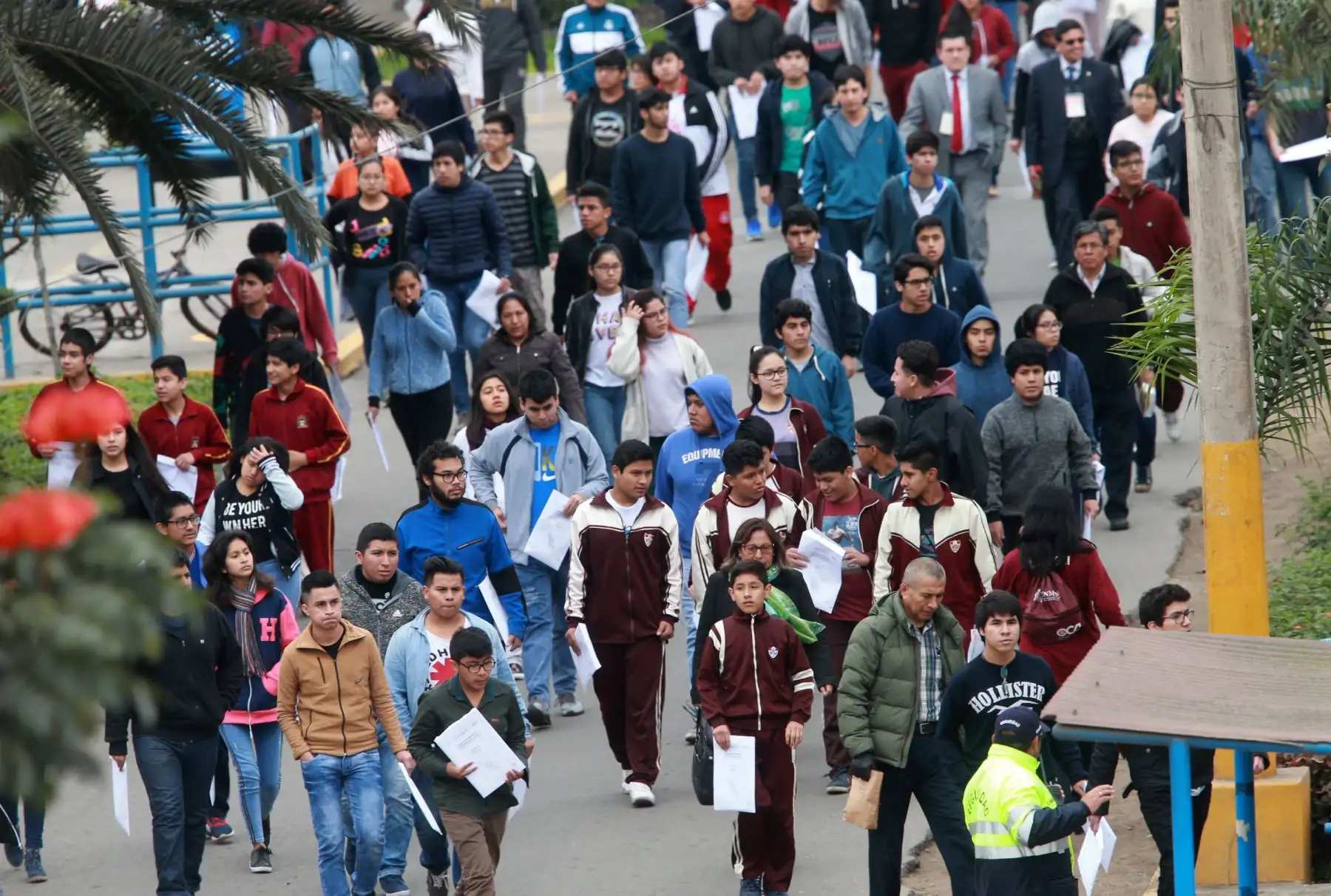 Simulacro Presencial Descentralizado 2018 en la Universidad de San Marcos . Foto: ANDINA/Norman Córdova