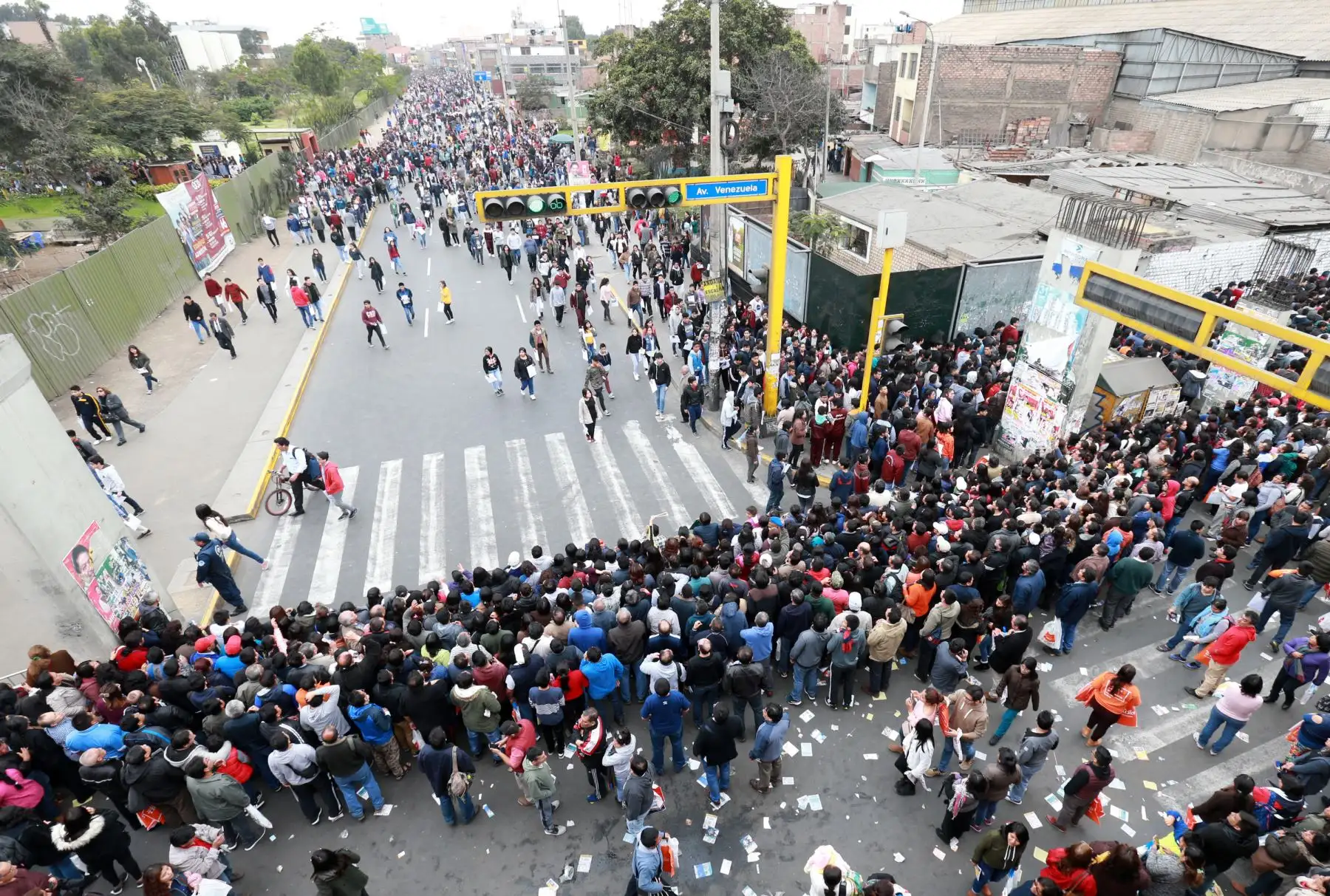Simulacro Presencial Descentralizado 2018 en la Universidad de San Marcos . Foto: ANDINA/Norman Córdova