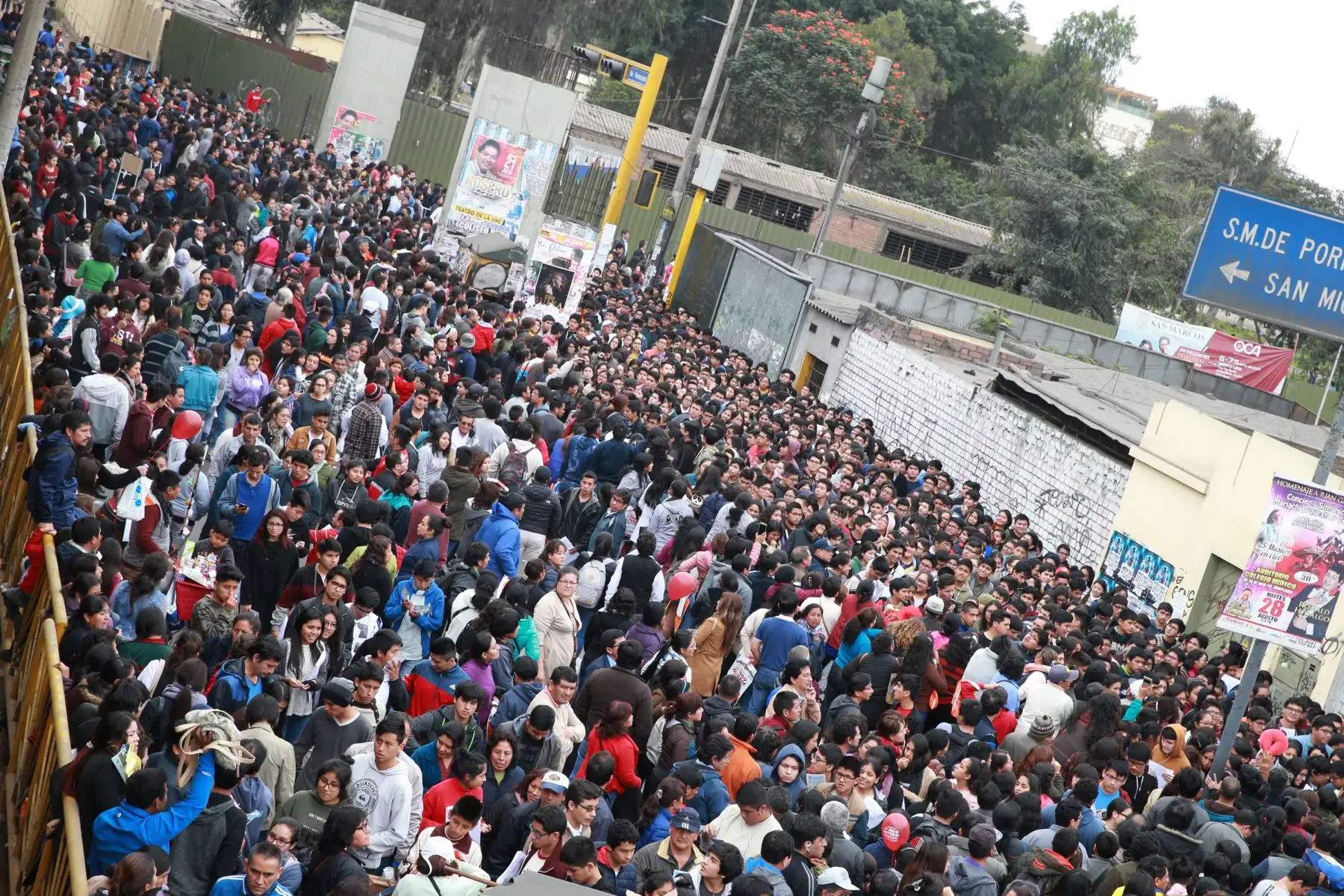 Simulacro Presencial Descentralizado 2018 en la Universidad de San Marcos . Foto: ANDINA/Norman Córdova