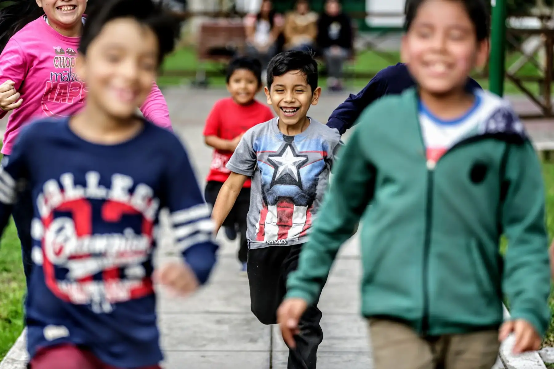 Familias asisten a los diversos parques de Lima para celebrar, junto con los pequeños de la casa, el día del niño. Foto: ANDINA/Luis Iparraguirre