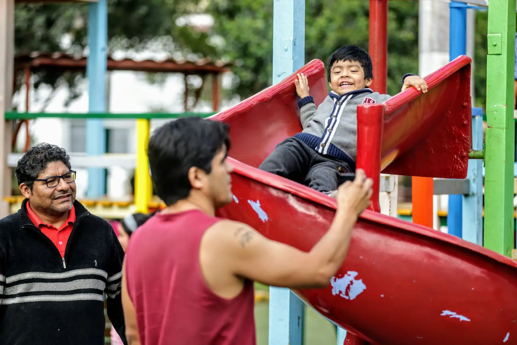 Familias asisten a los diversos parques de Lima para celebrar, junto con los pequeños de la casa, el día del niño. Foto: ANDINA/Luis Iparraguirre