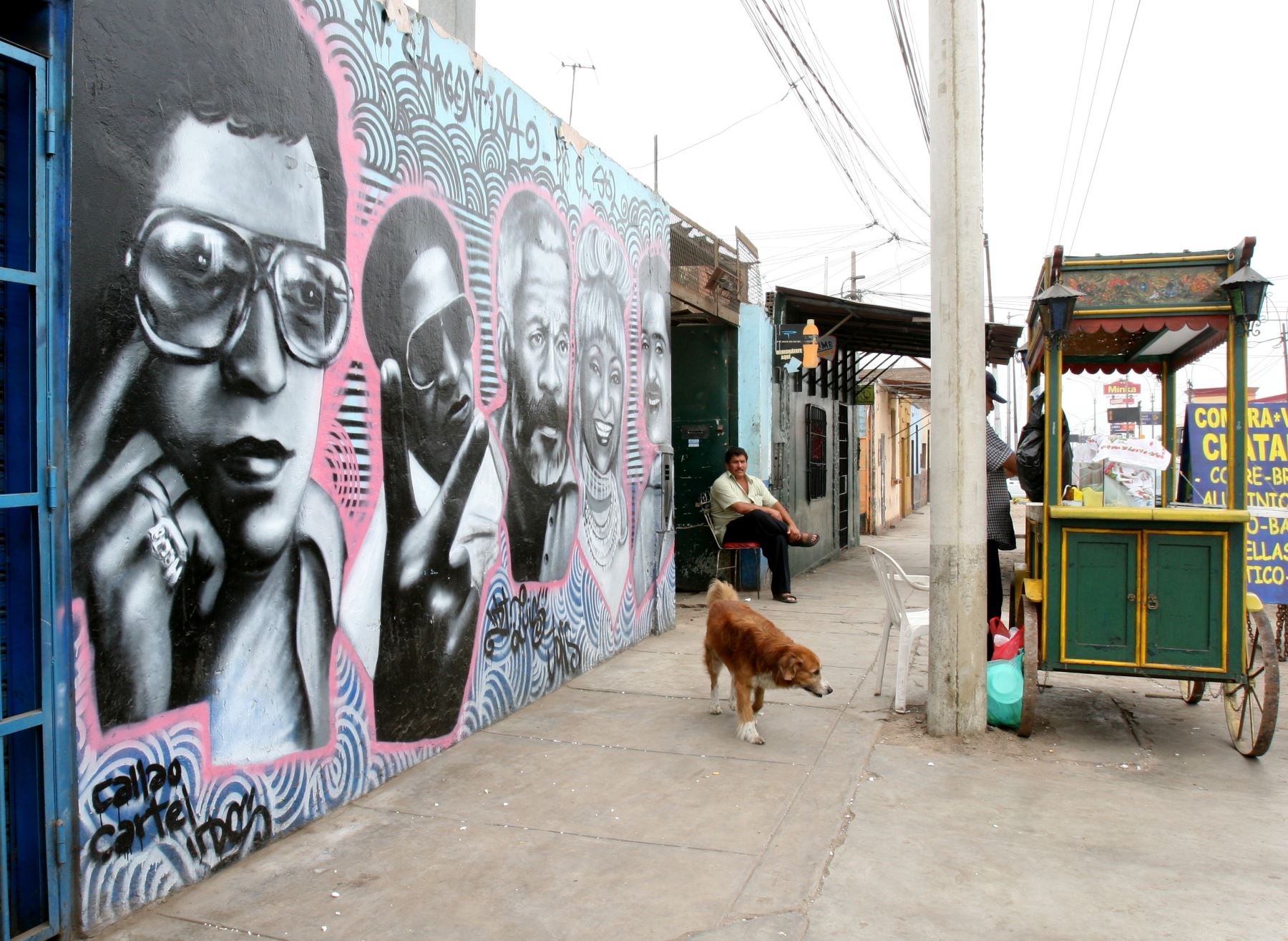 Grafiti del cantante salsero Héctor Lavoe en el Callao. Foto. Archivo El Peruano