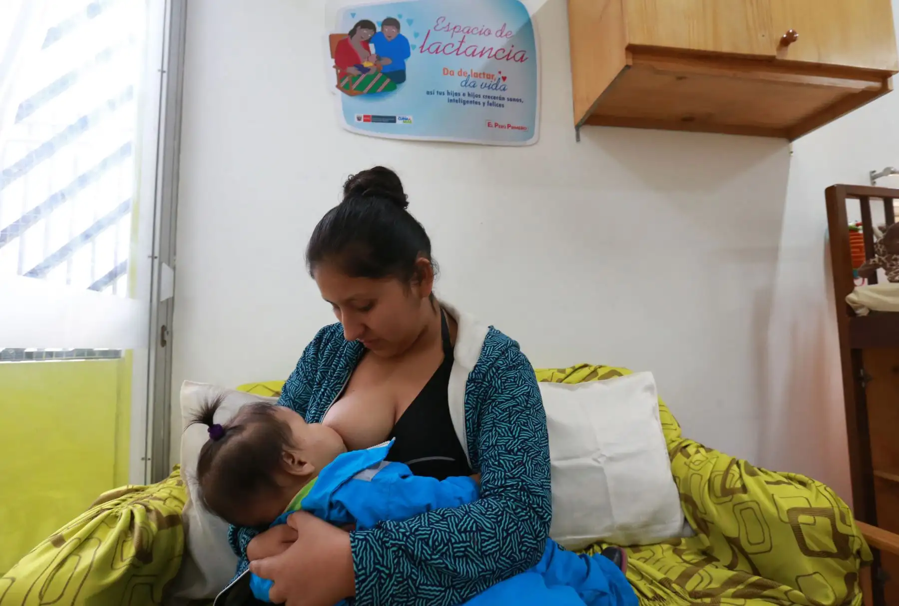 En la Semana de Lactancia Materna en el Perú, la directora ejecutiva del Programa Nacional Cuna Más, Ender Allain, inaugurará los nuevos espacios de lactancia “Da de lactar, da vida” Foto: ANDINA/Norman Córdova