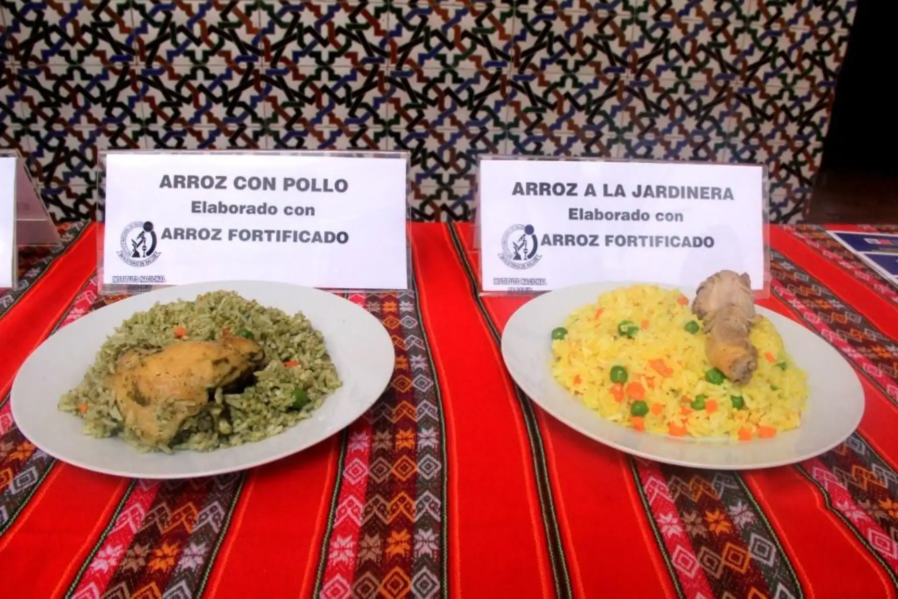 Arroz fortificado en diversas preparaciones. Foto: Difusión