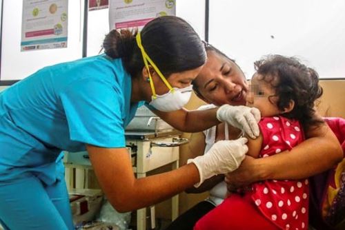 Minsa pretende vacunar a más de 869,000 niños de 1 a 6 años en Lima y Callao. Foto: ANDINA/Difusión.