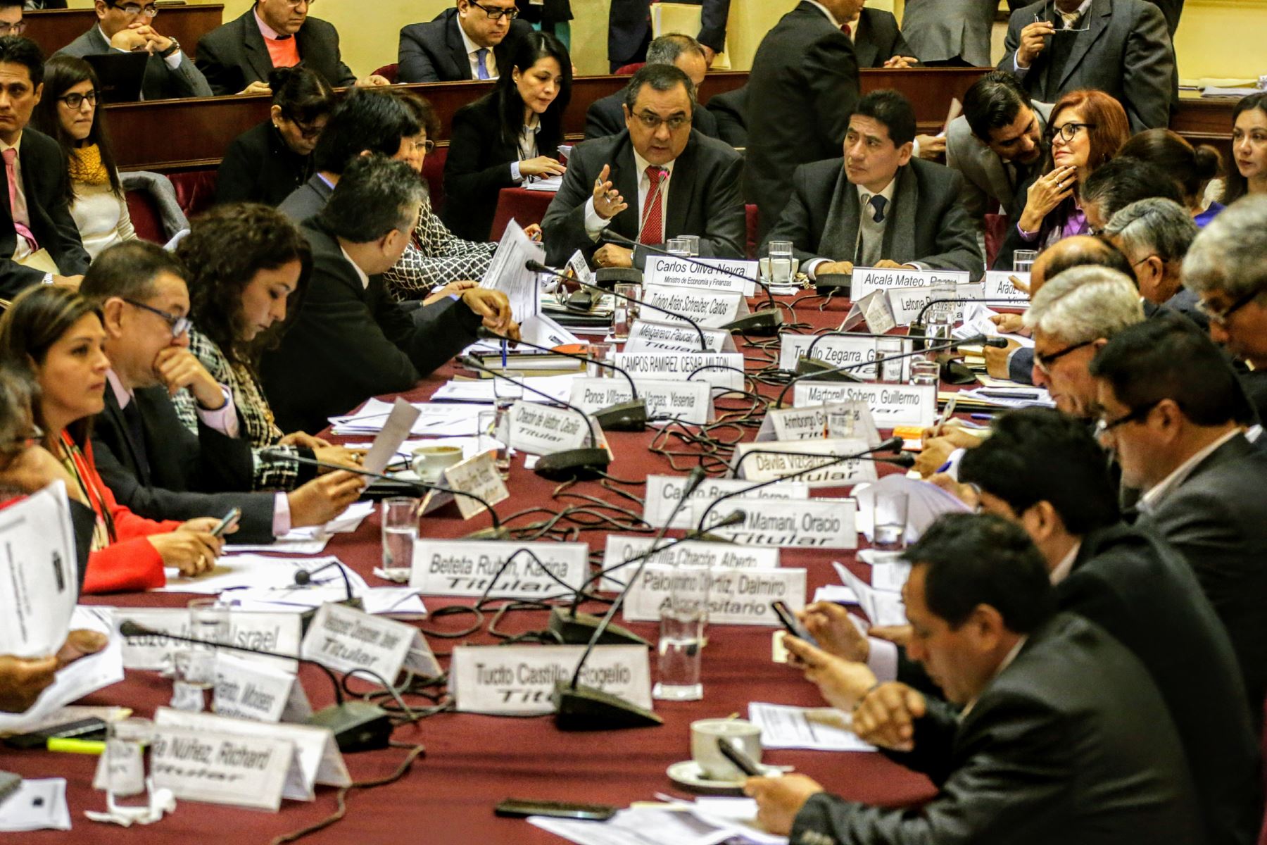 Comisión de Presupuesto del Congreso. ANDINA/Luis Iparraguirre