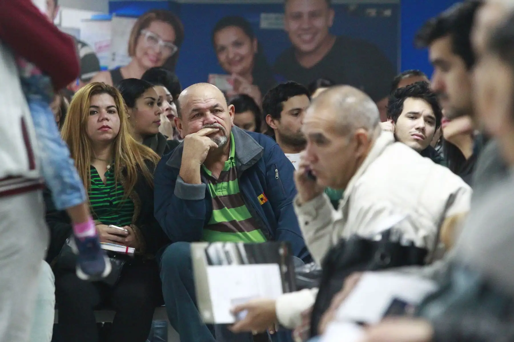 Ciudadanos venezolanos realizan trámites en las oficinas de Migraciones para regularizar el (PPT) Permiso Temporal de permanencia. Foto: ANDINA/Eddy Ramos