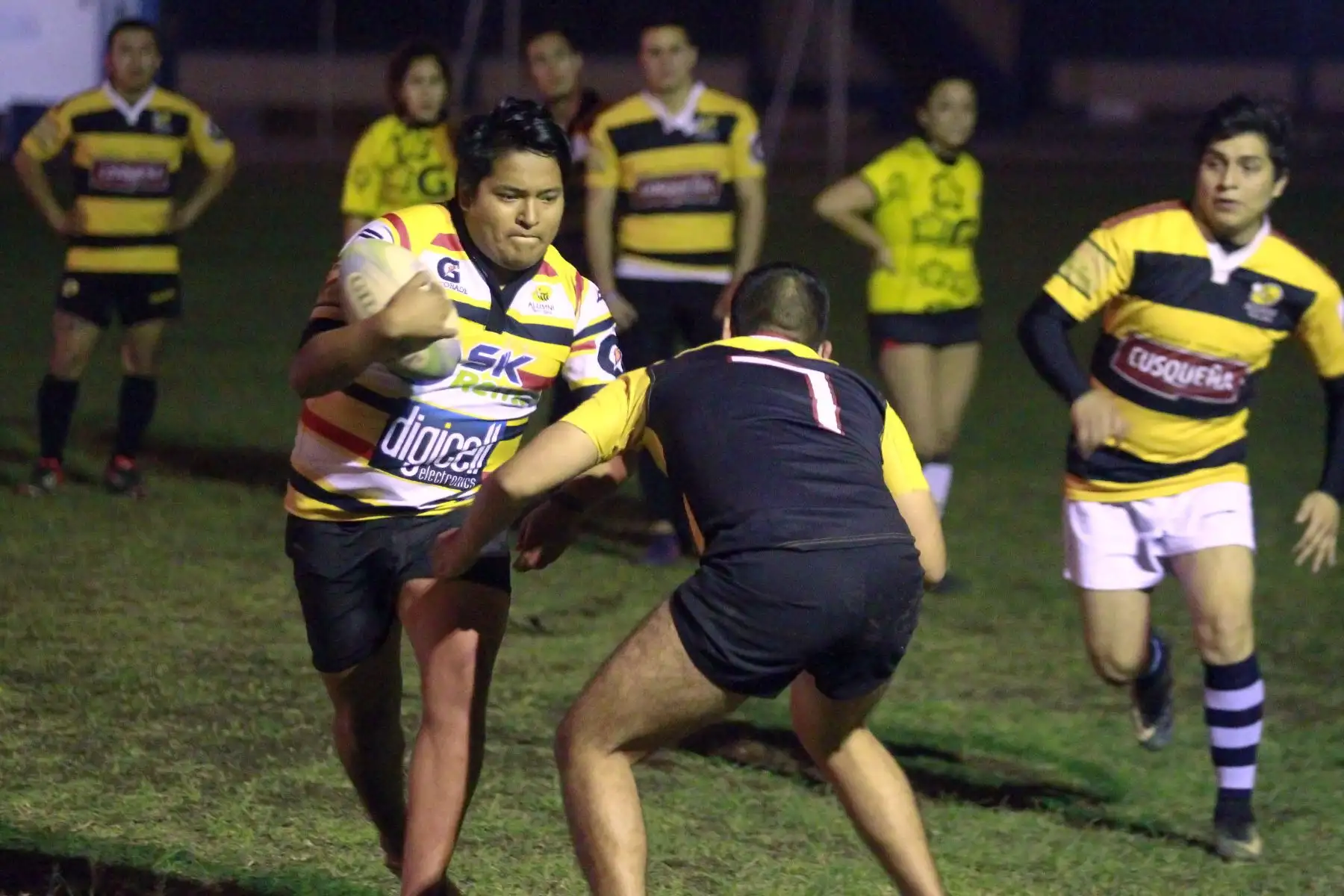 Jugadores de Rugby entrenan motivados por los Juegos Panamericanos Lima 2019.Foto: ANDINA/Eddy Ramos
