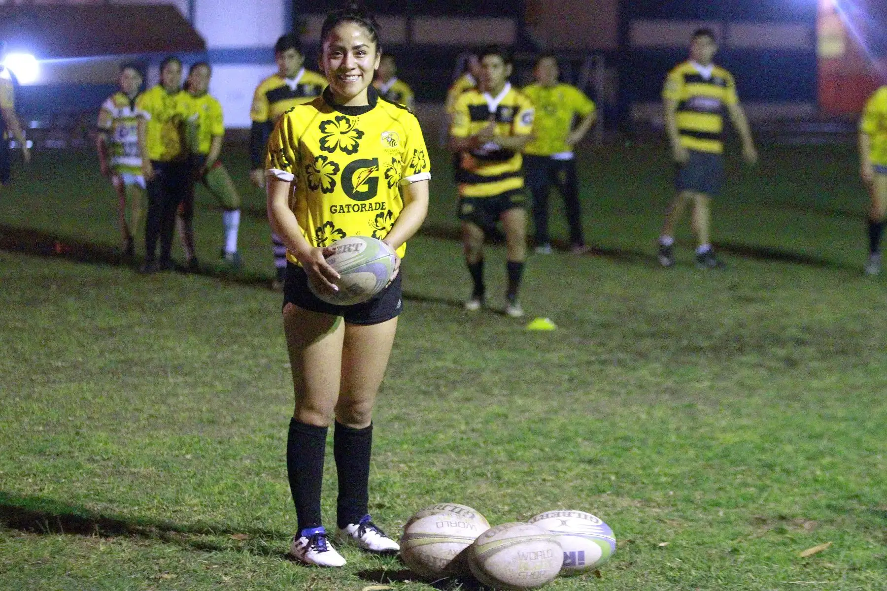 Jugadores de Rugby entrenan motivados por los Juegos Panamericanos Lima 2019.Foto: ANDINA/Eddy Ramos