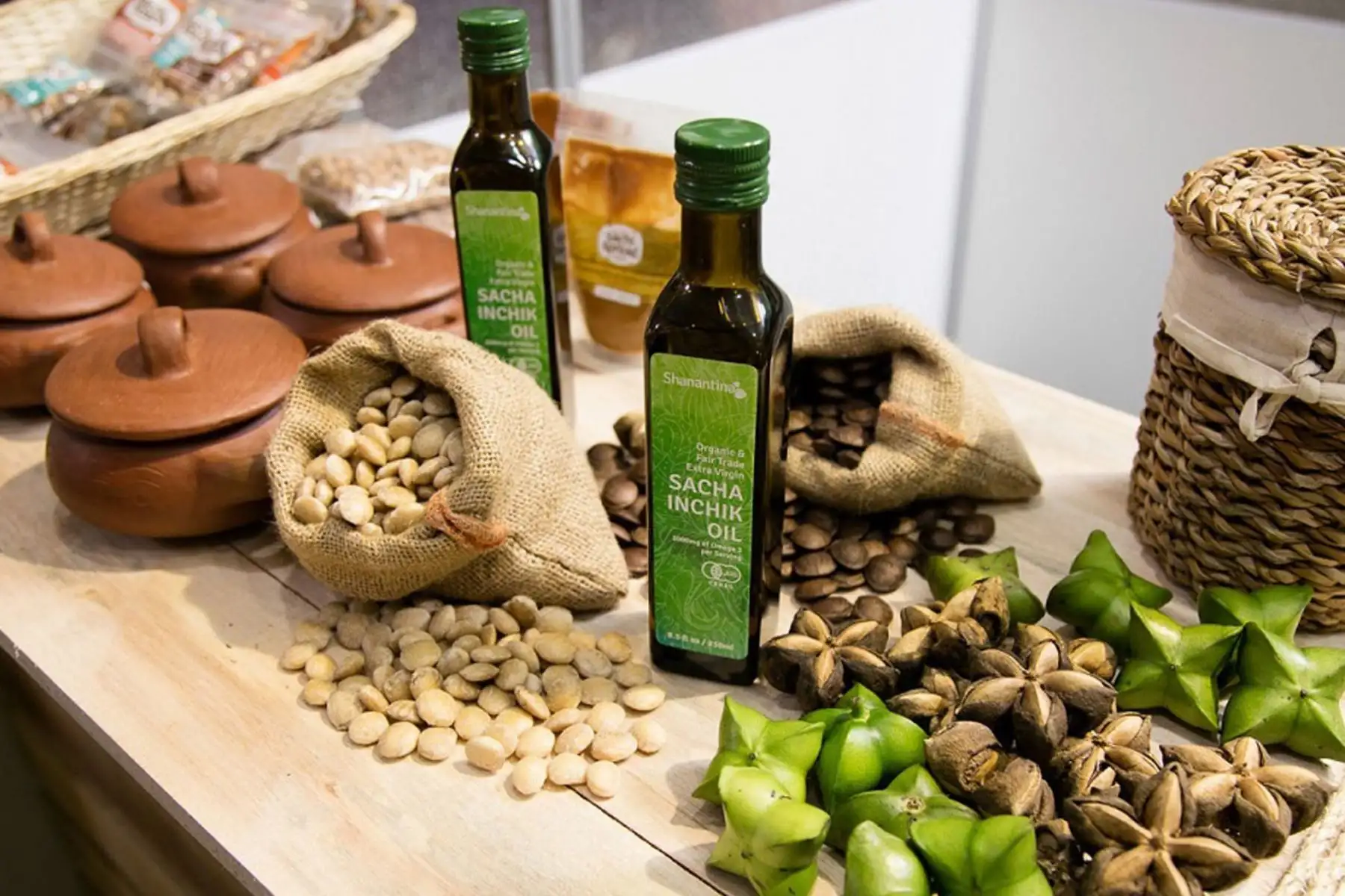 ANDINASan Martín promueve consumo de sacha inchi por su alto valor nutricional. ANDINA