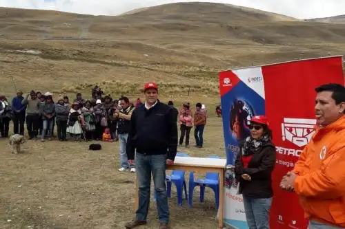 Petroperú entrega ayuda humanitaria a afectados por bajas temperaturas en Pasco.Foto:  ANDINA/Difusión.