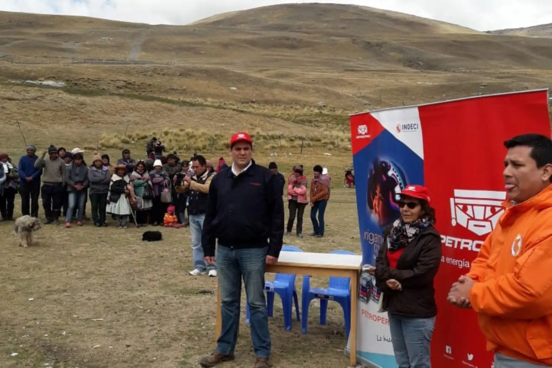 Petroperú entrega ayuda humanitaria a afectados por bajas temperaturas en Pasco.Foto:  ANDINA/Difusión.