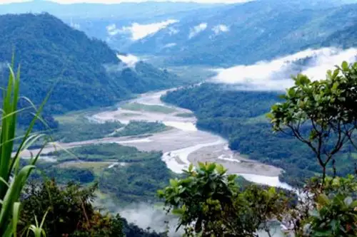 Paisaje de la provincia de Morona Santiago, fronteriza con el Perú Foto: INTERNET/Medios