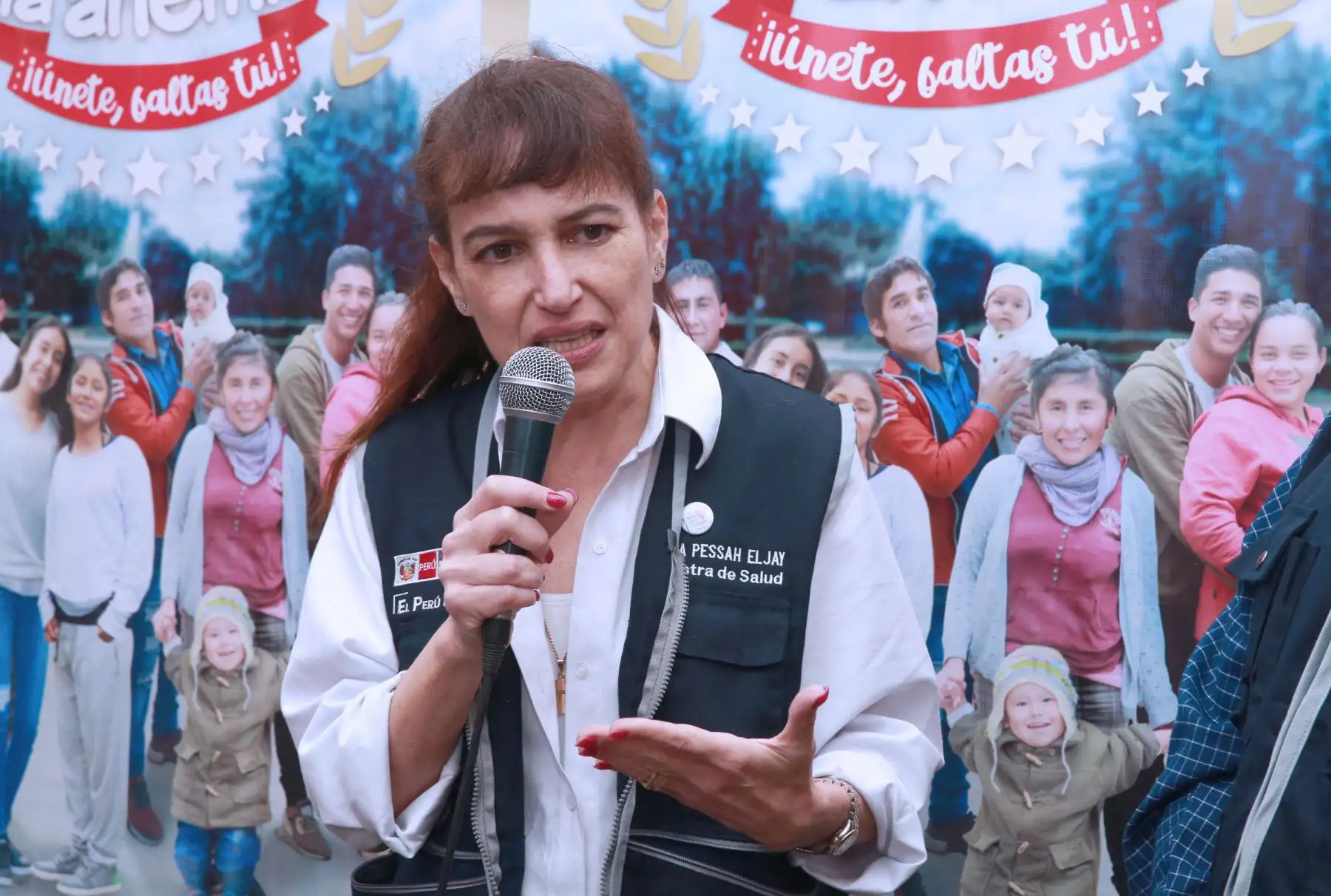 Ministra de Salud Silvia Pessah, en la Cuarta Jornada Nacional  contra la Anemia en el Agustino. Foto: ANDINA/Norman Córdova