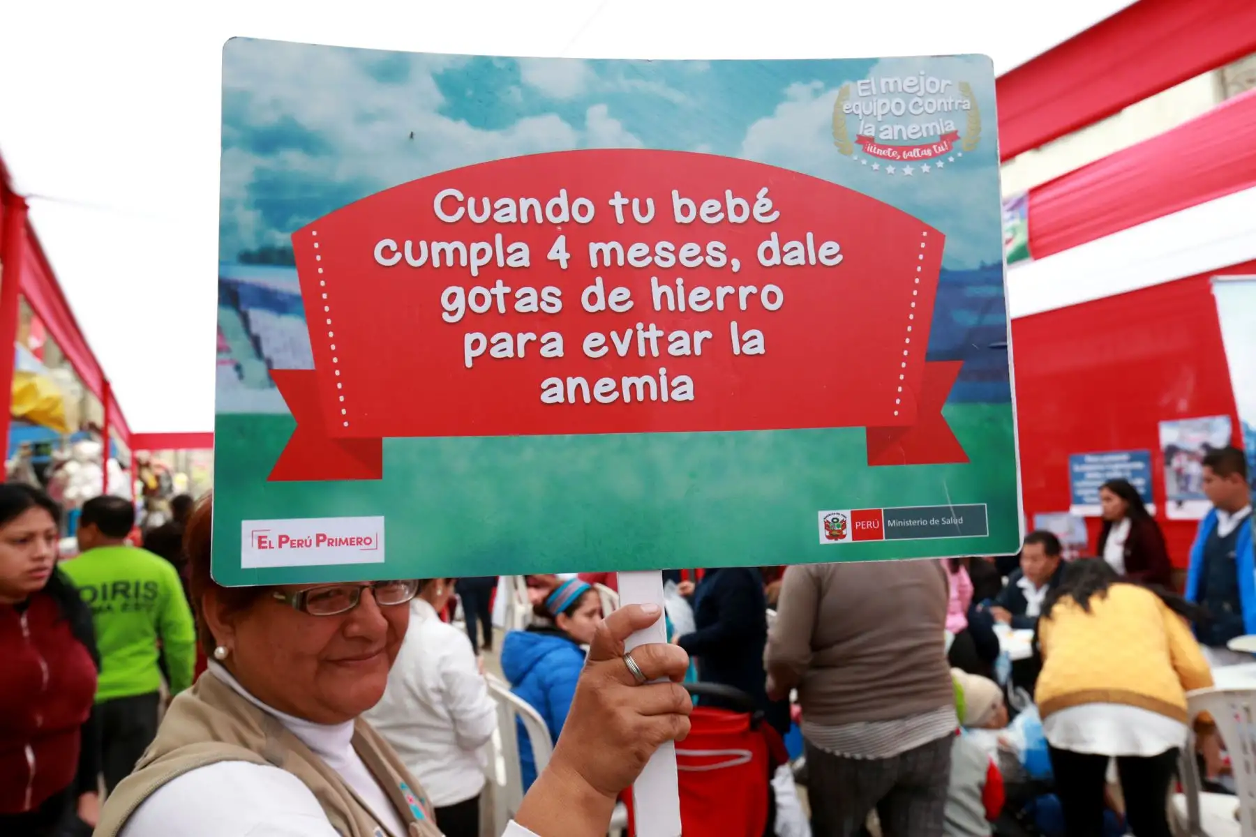 Cuarta Jornada Nacional  contra la Anemia en el Agustino. Foto: ANDINA/Norman Córdova