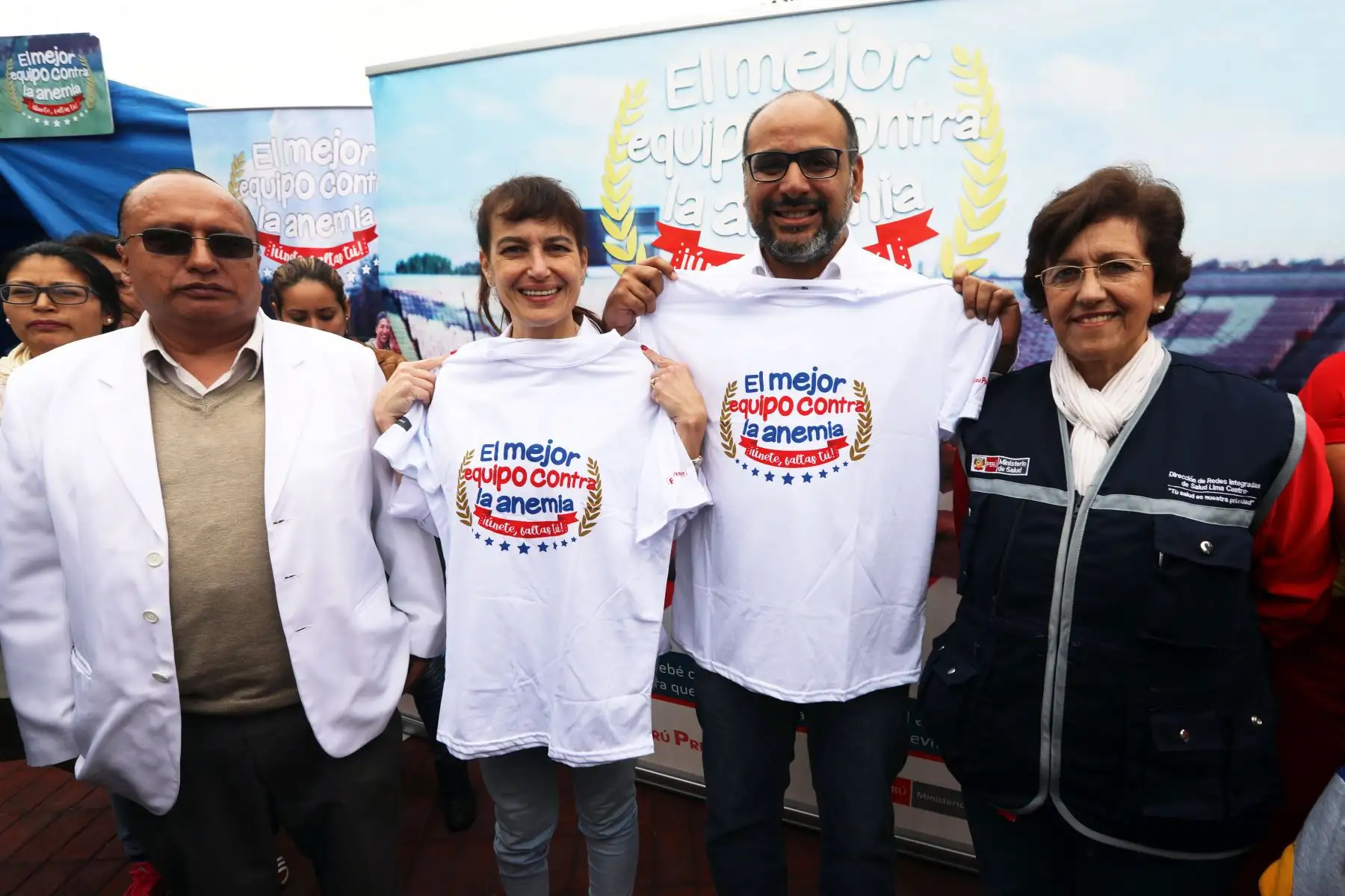 Ministro de Educación, Daniel Alfaro, participó en una de las actividades de la Cuarta Jornada Contra la Anemia.Foto: ANDINA/Norman Córdova