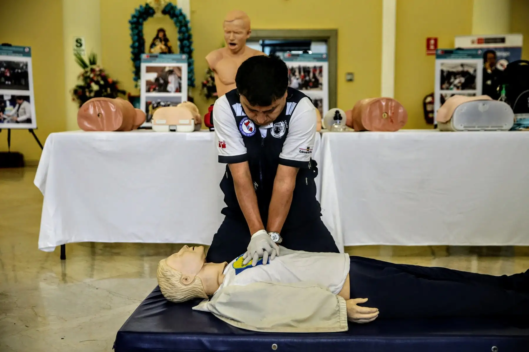 El Ministerio de Salud realiza una exhibición del Museo de Sitio por el Día de la Defensa Nacional, desde el lunes 27 al miércoles 29 del presente. Foto: ANDINA/Luis Iparraguirre.