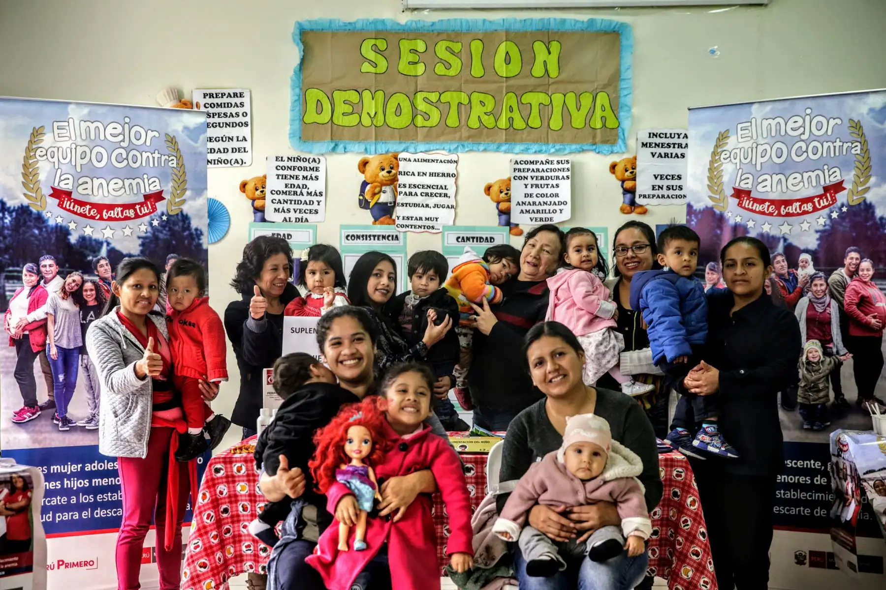 Presentan a niños que vencieron cuadros severos de anemia. Foto: ANDINA/Luis Iparraguirre