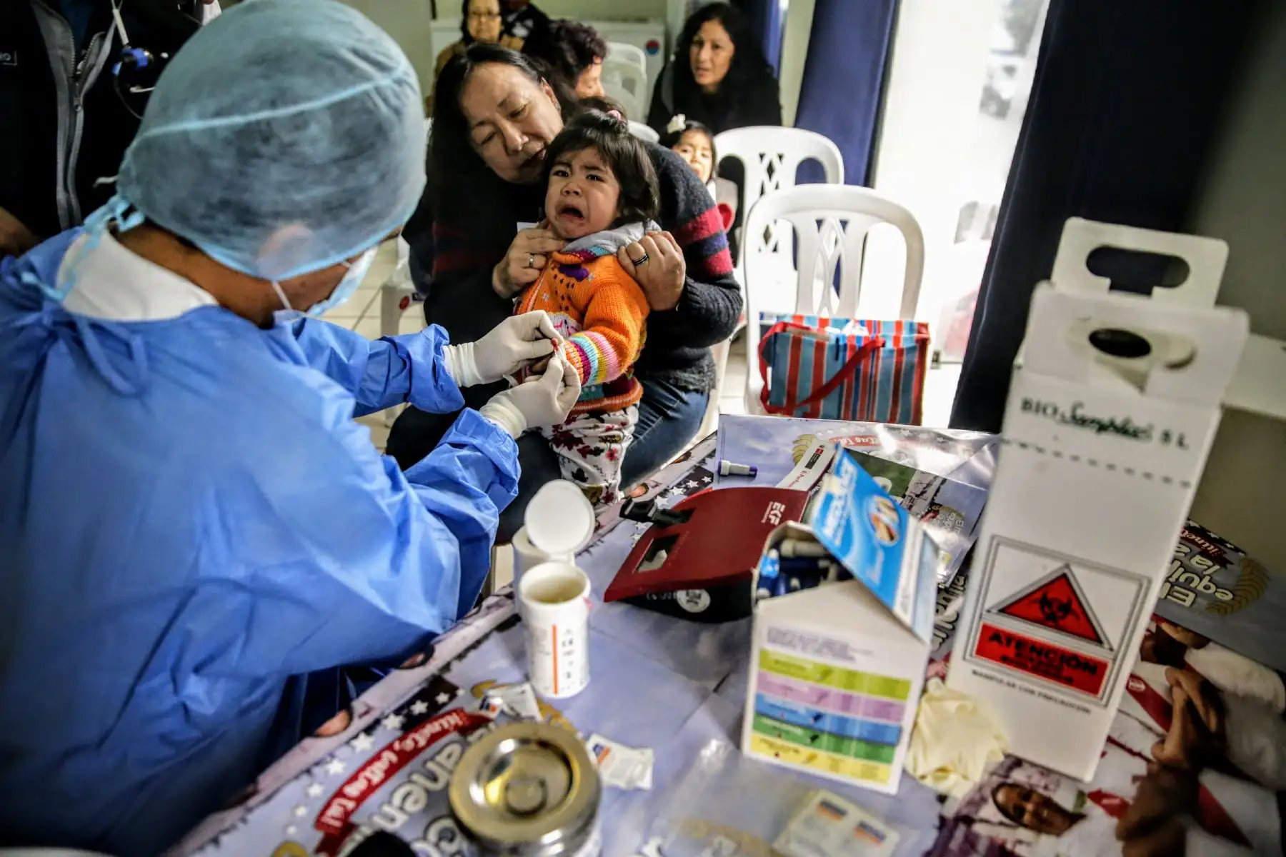 Presentan a niños que vencieron cuadros severos de anemia. Foto: ANDINA/Luis Iparraguirre