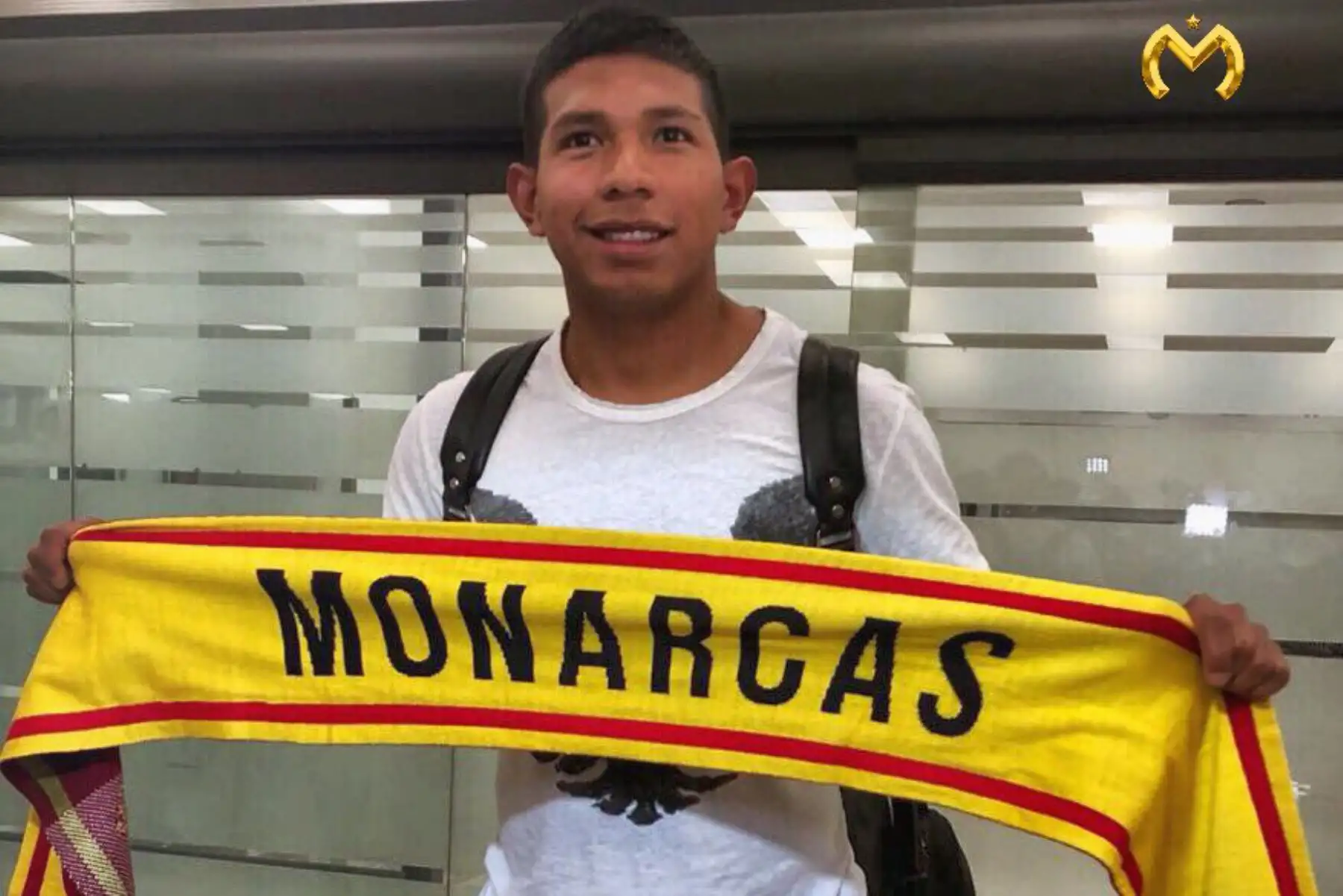 El Jugador peruano Edison Flores en su nuevo equipo  el Monarcas Morelia. Foto: ANDINA/ Monarcas Morelia