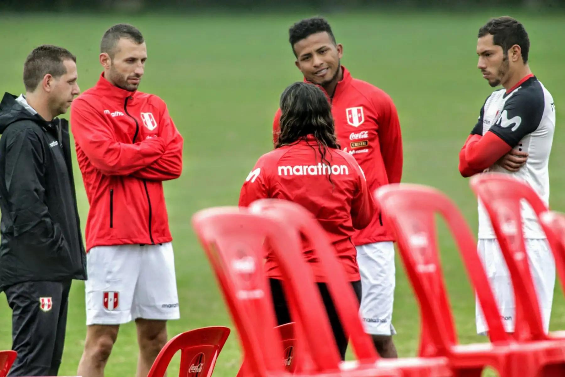 Entrenamiento de la selección peruana de fútbol con mira a los amistosos con Holanda y Alemania. Foto: ANDINA/Luis Iparraguirre