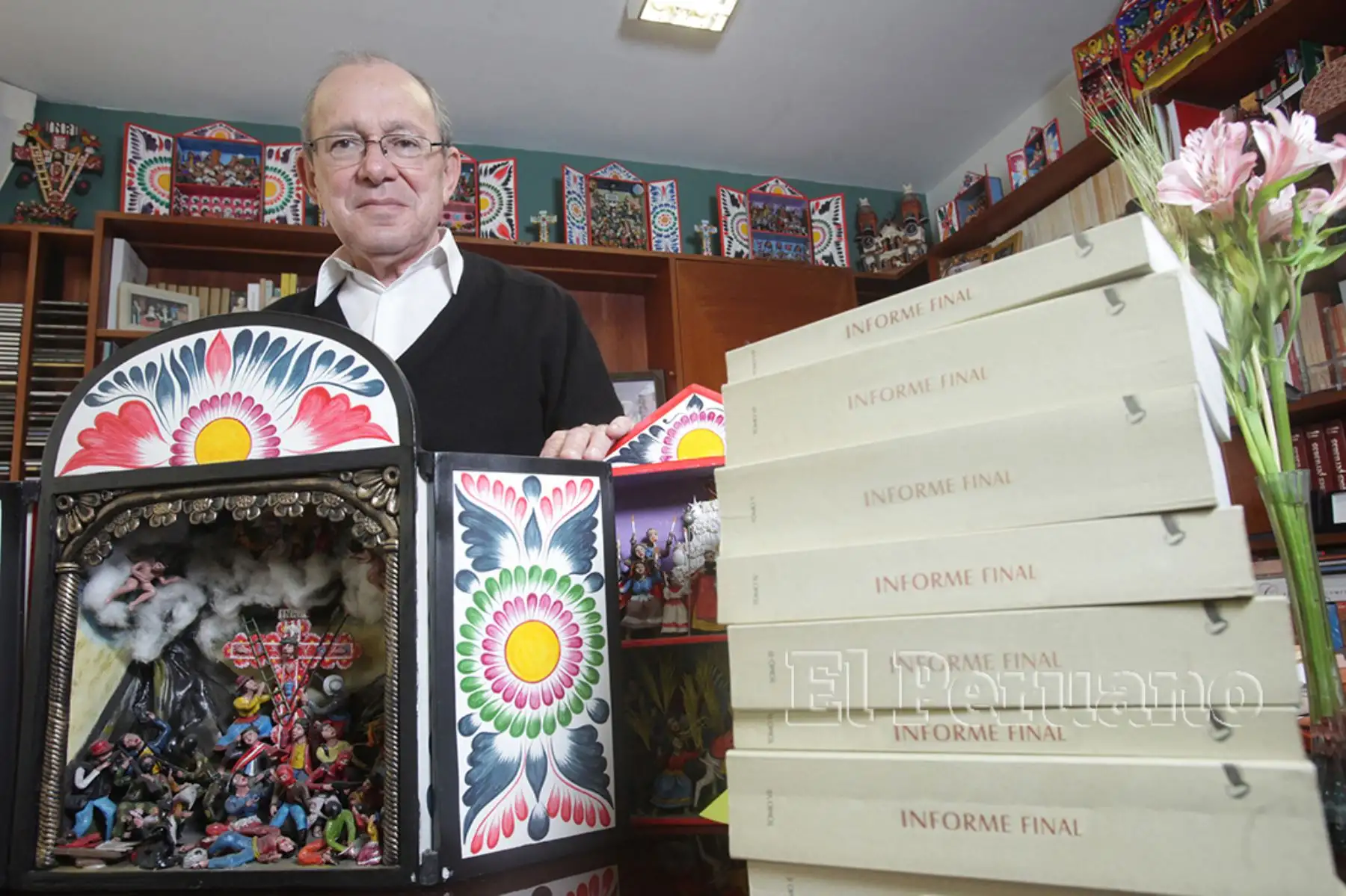 Entrevista a Salomón Lerner, expresidente de la Comisión de la Verdad y Reconciliación (Lima, 2013). Foto: Diario Oficial EL PERUANO / Oscar Farje