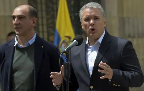 El presidente colombiano, Iván Duque Foto: AFP