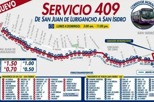 Conoce el recorrido de la nueva ruta del Corredor Morado. Foto: ANDINA/Difusión.