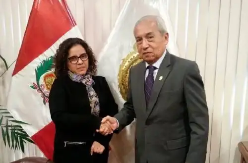 Fiscal de la Nación, Pedro Chávarry; y fiscal Rocío Sánchez.