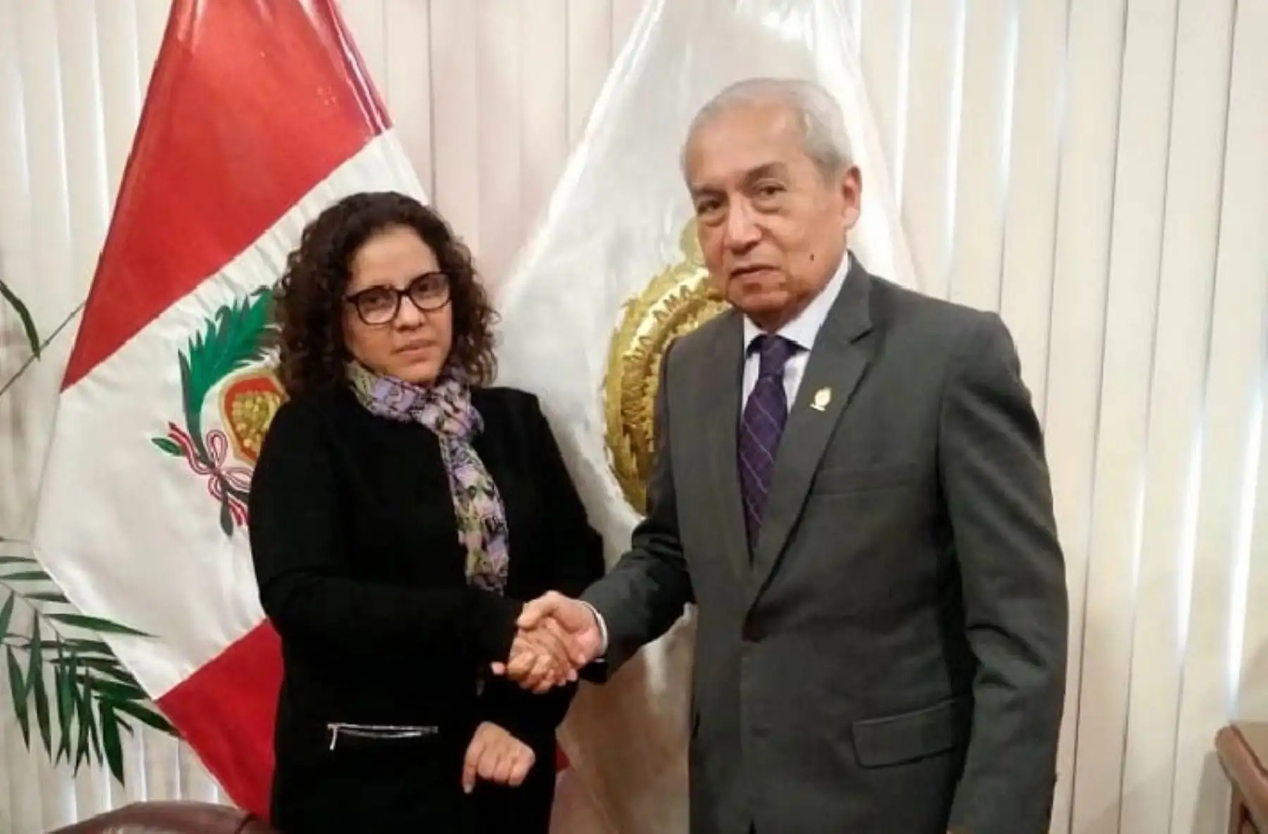 Fiscal de la Nación, Pedro Chávarry; y fiscal Rocío Sánchez.