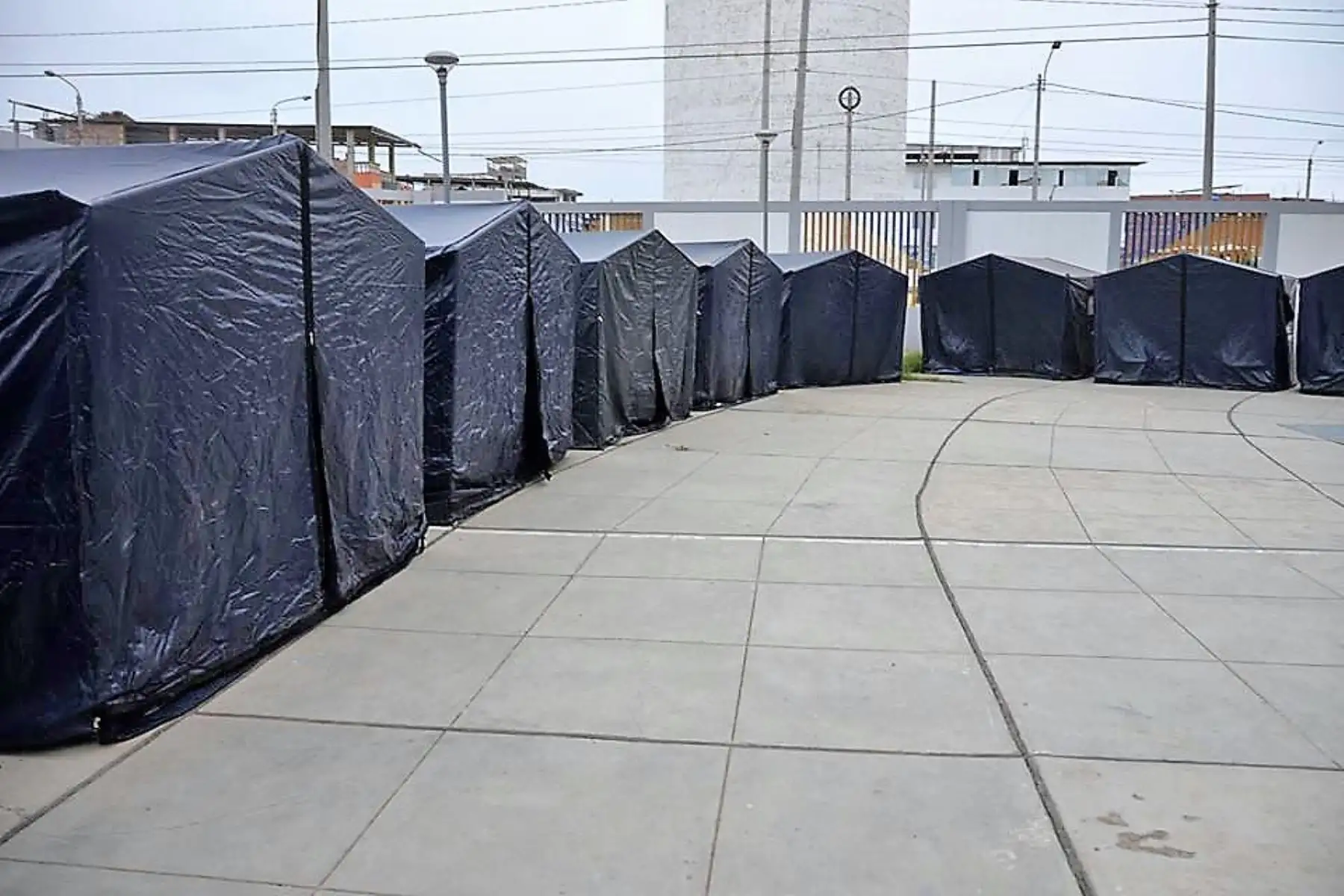 Instalan 20 albergues temporales en Tumbes para atender a migrantes venezolanos. ANDINA