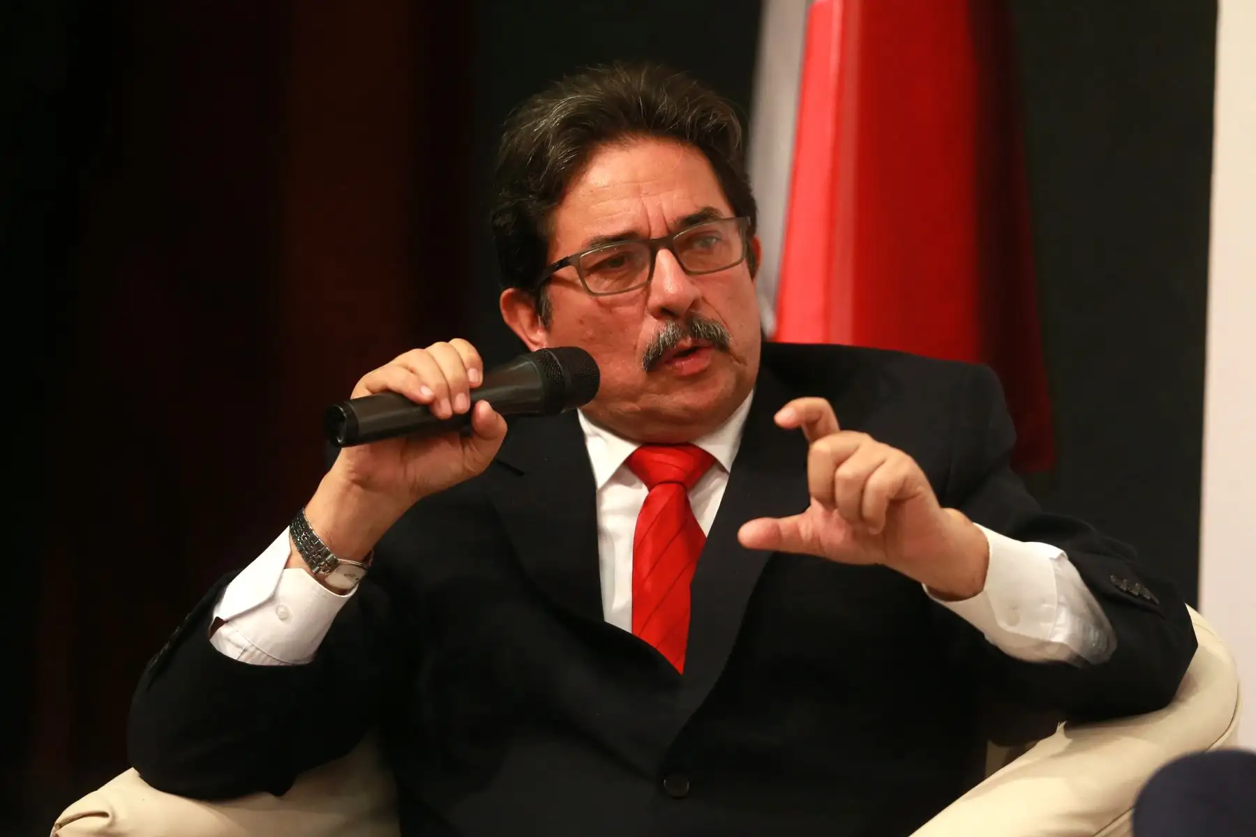 Enrique Cornejo, Candidato a la alcaldía de Lima del partido Democracia Directa. Foto: ANDINA/Vidal Tarqui