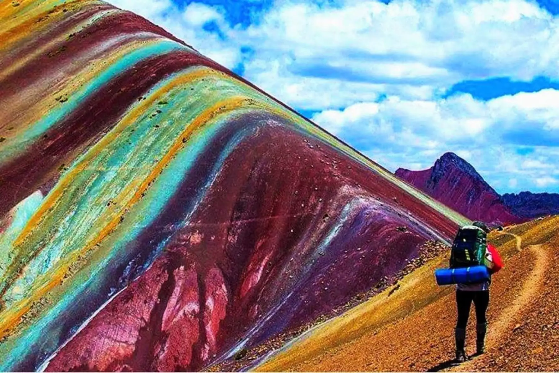 Montaña Vinicunca camino a convertirse en segundo destino turístico de Cusco. INTERNET/Medios