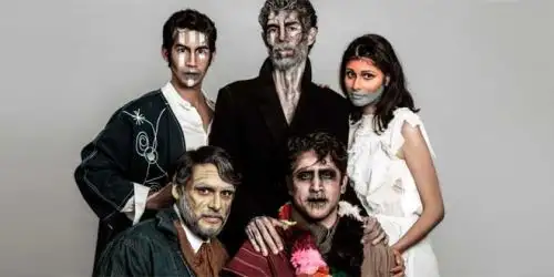 Elenco de Frankenstein, jugando con fuego que se estrena este sábado uno de setiembre.