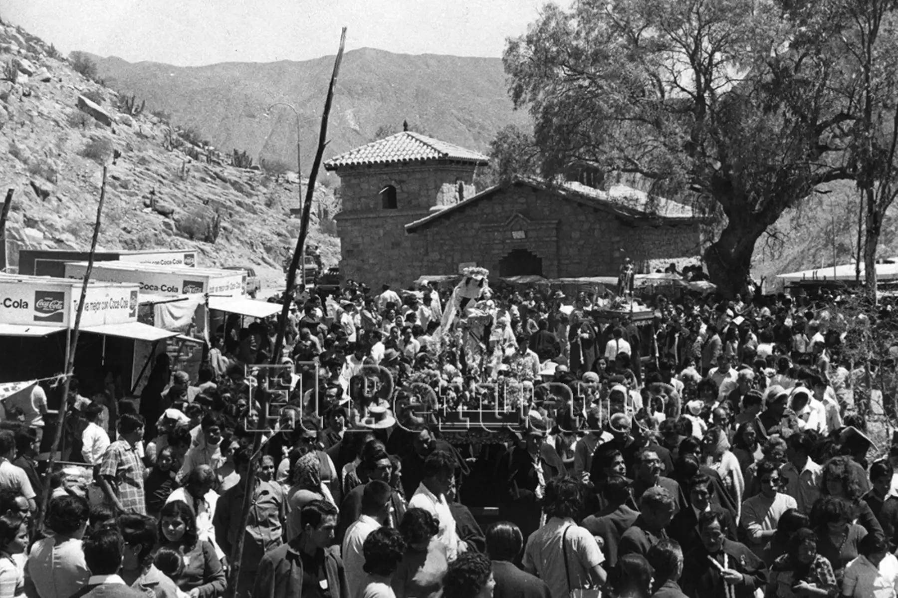 Iglesia de Santa Rosa de Quives (1972). Foto: Archivo Histórico de EL PERUANO