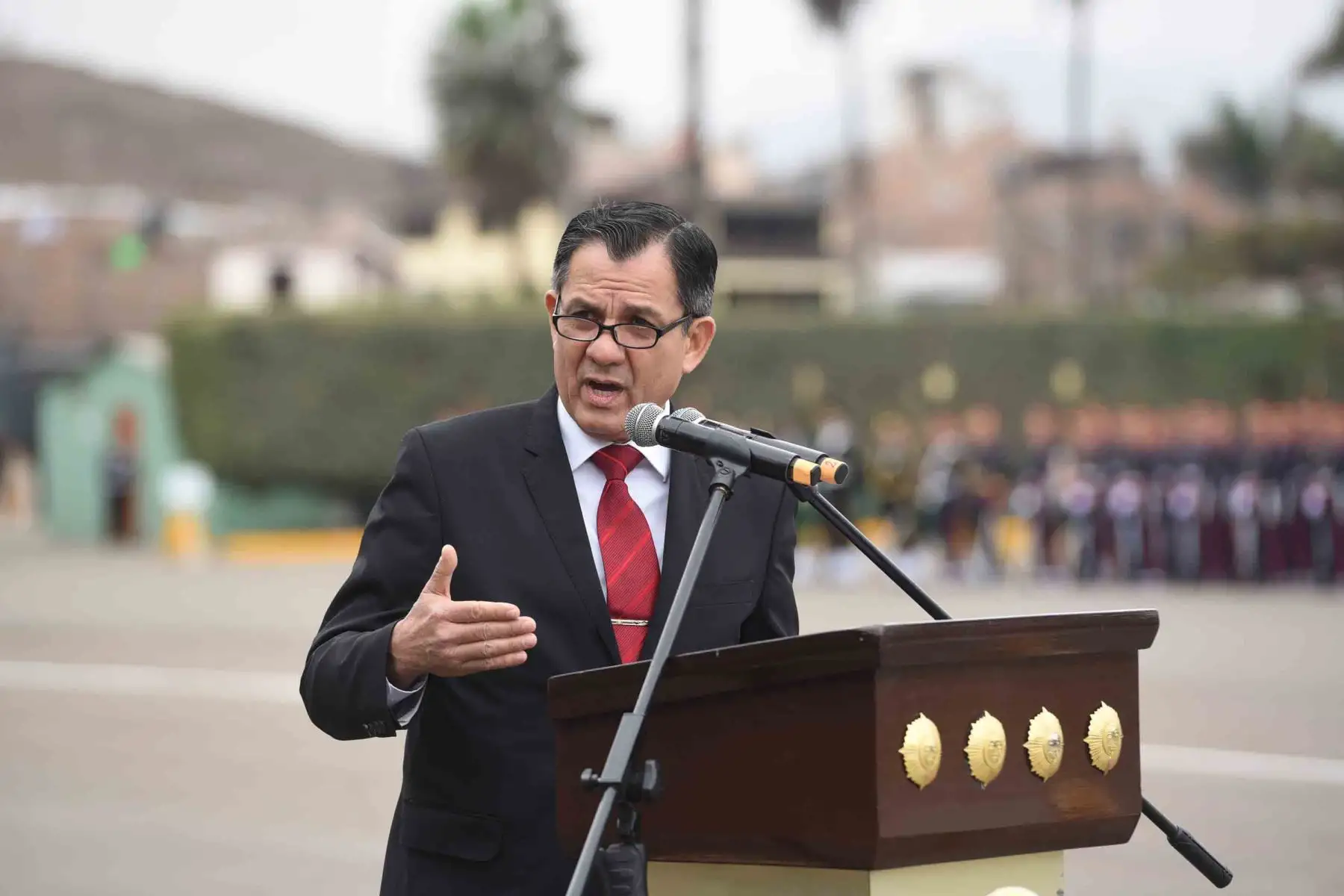 El ministro del Interior, Mauro Medina Guimaraes, destacó hoy que la Policía Nacional del Perú (PNP) va incrementando, poco a poco, su imagen frente a la población, gracias a la eficacia demostrada en cada una de sus intervenciones en el ámbito nacional. Foto: ANDINA/Mininter