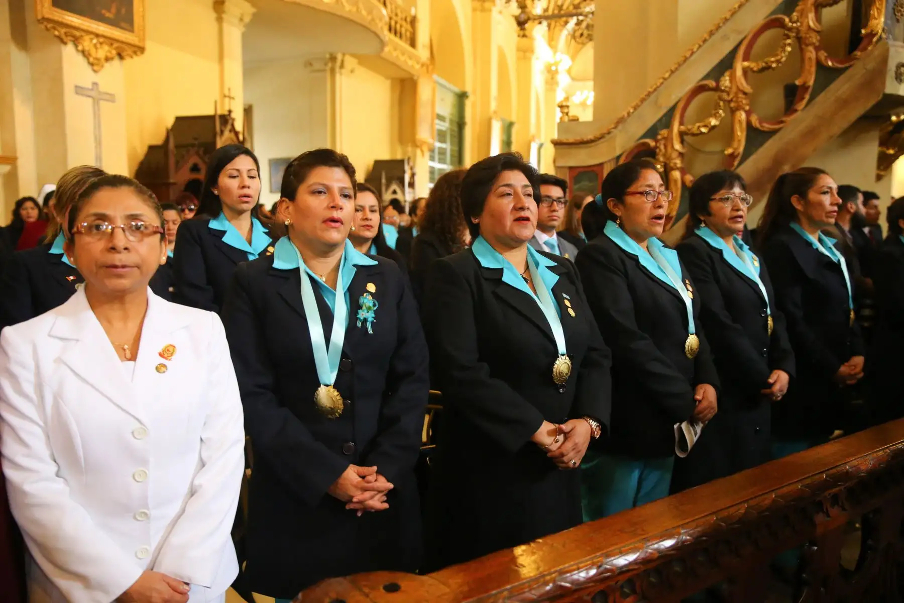 Presidente de la República, Martín Vizcarra, asiste a misa en homenaje a santa Rosa de Lima, en la Basílica Catedral. Foto: ANDINA/Prensa Presidencia.