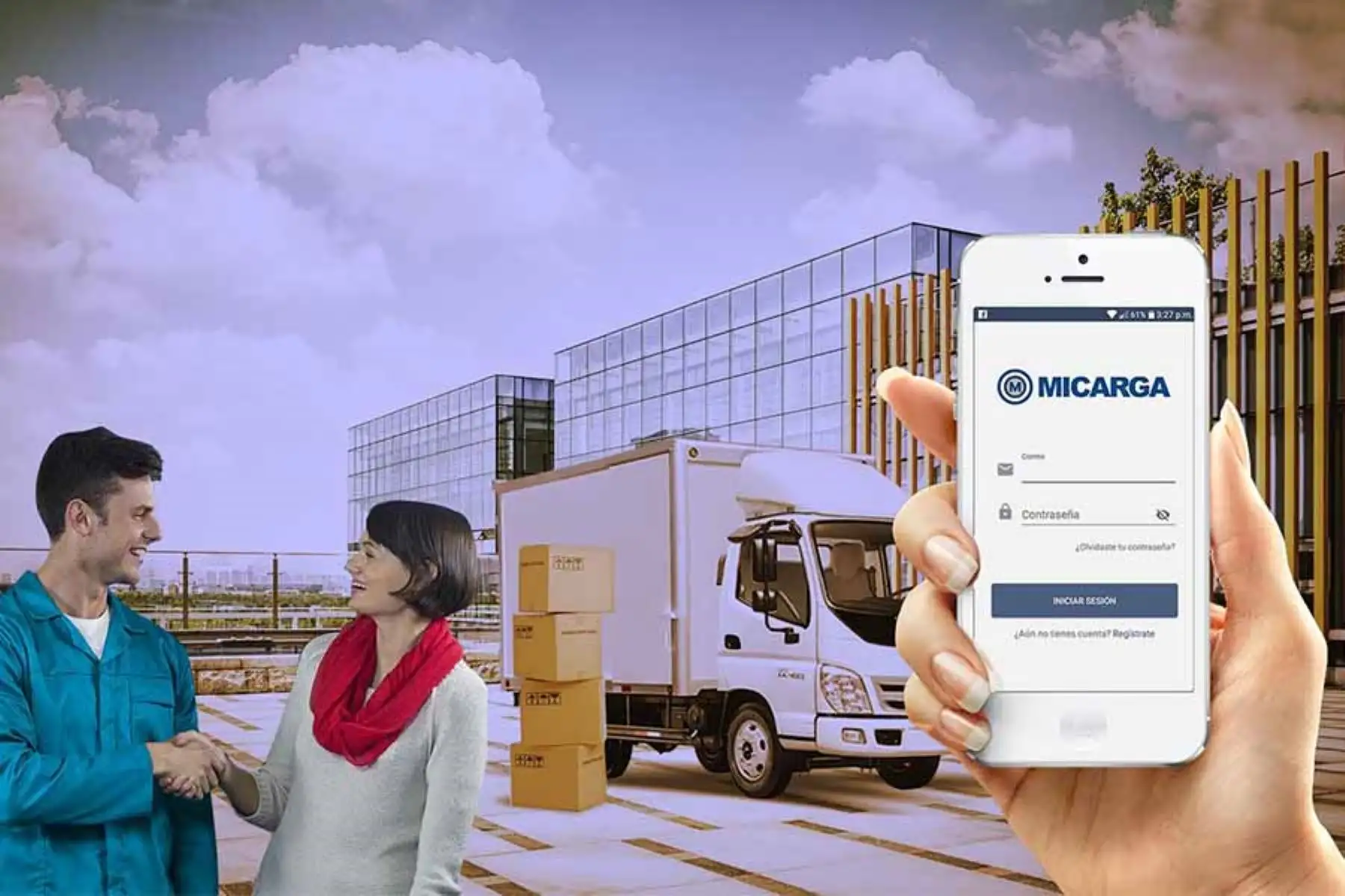 La app Micarga conecta a usuarios con empresas de transporte que requieran enviar cargas desde una tonelada.