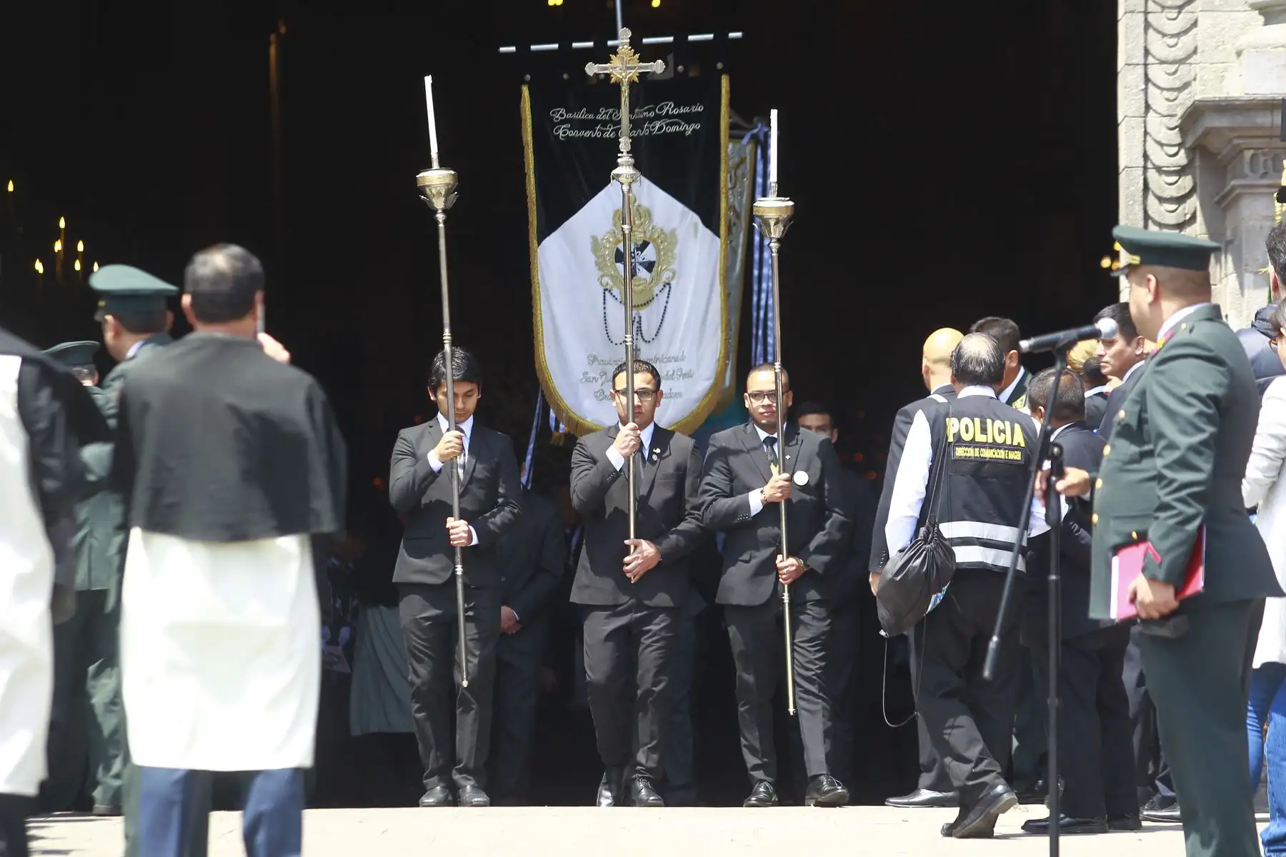 Procesión de santa Rosa de Lima, patrona del Perú, América  y las Filipinas, recorre las principales calles de Lima. Foto: ANDINA/Eddy Ramos.
