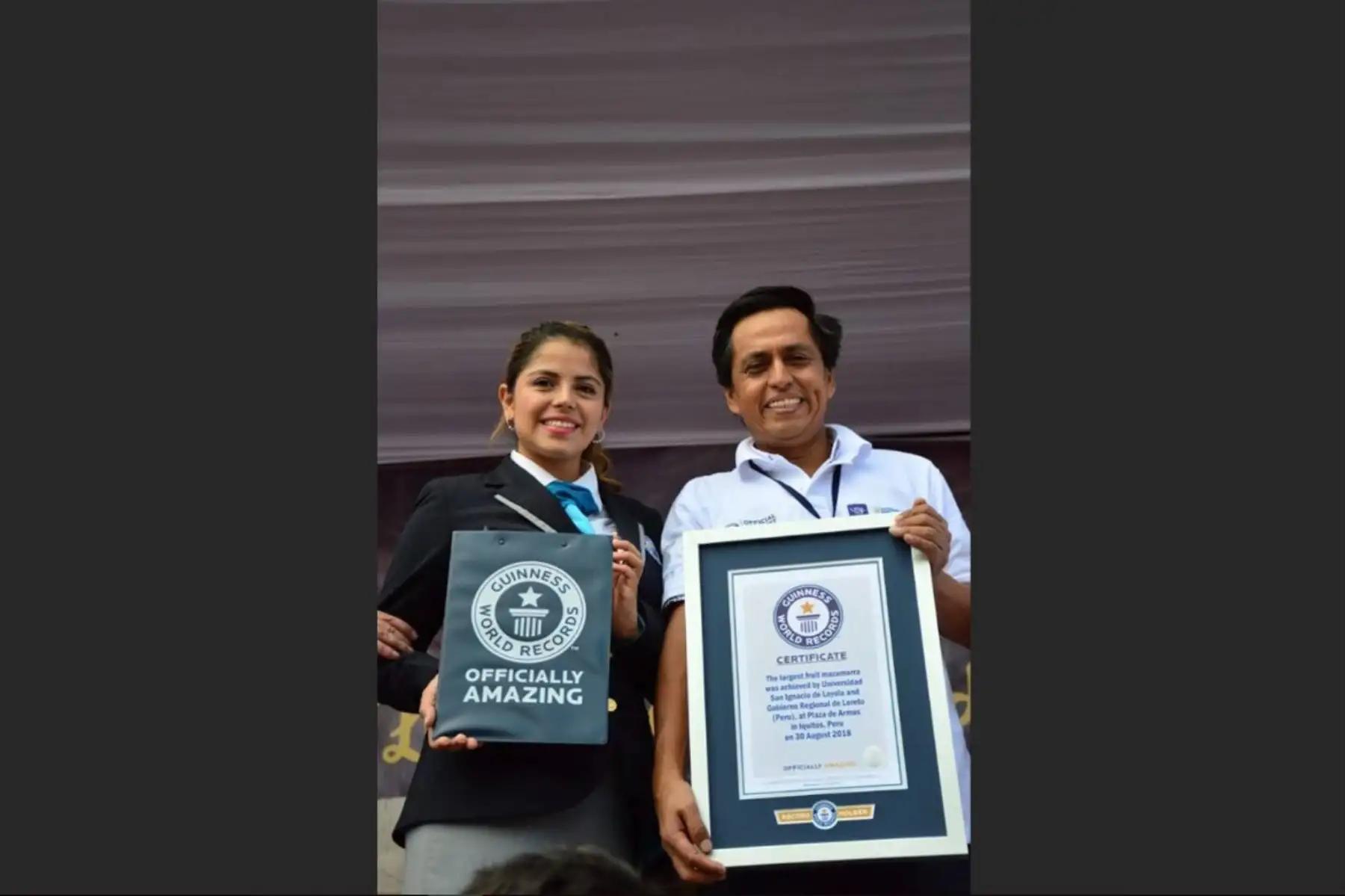 Loreto obtiene Récord Guinness al preparar 751 kg de mazamorra de aguaje. ANDINA/Difusión