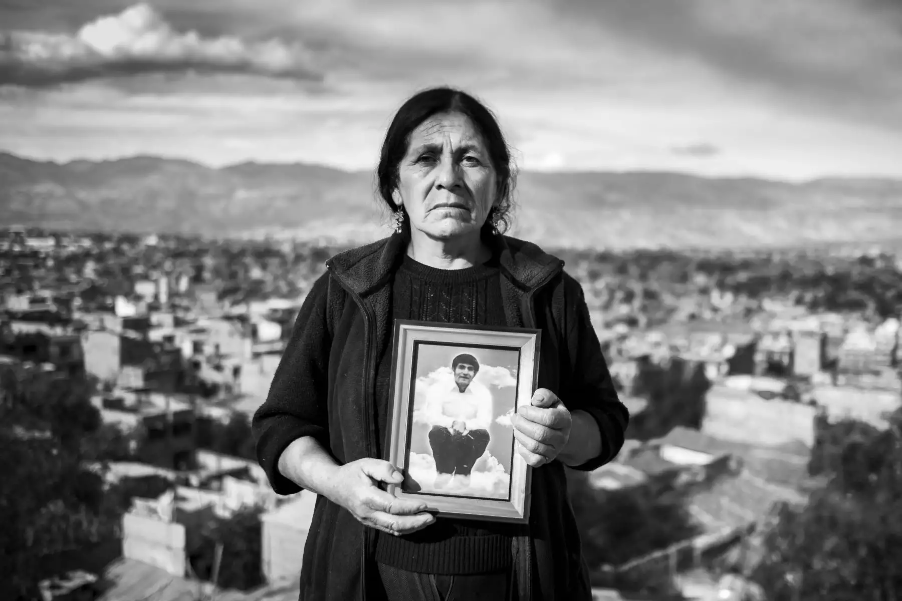 Maura (Tía de Faustino). Fue quien brindo su muestra de ADN para identificar los restos. Foto: ANDINA/Facundo Geli