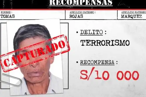Policía captura en Ayacucho a presunto mando militar terrorista. ANDINA/Difusión