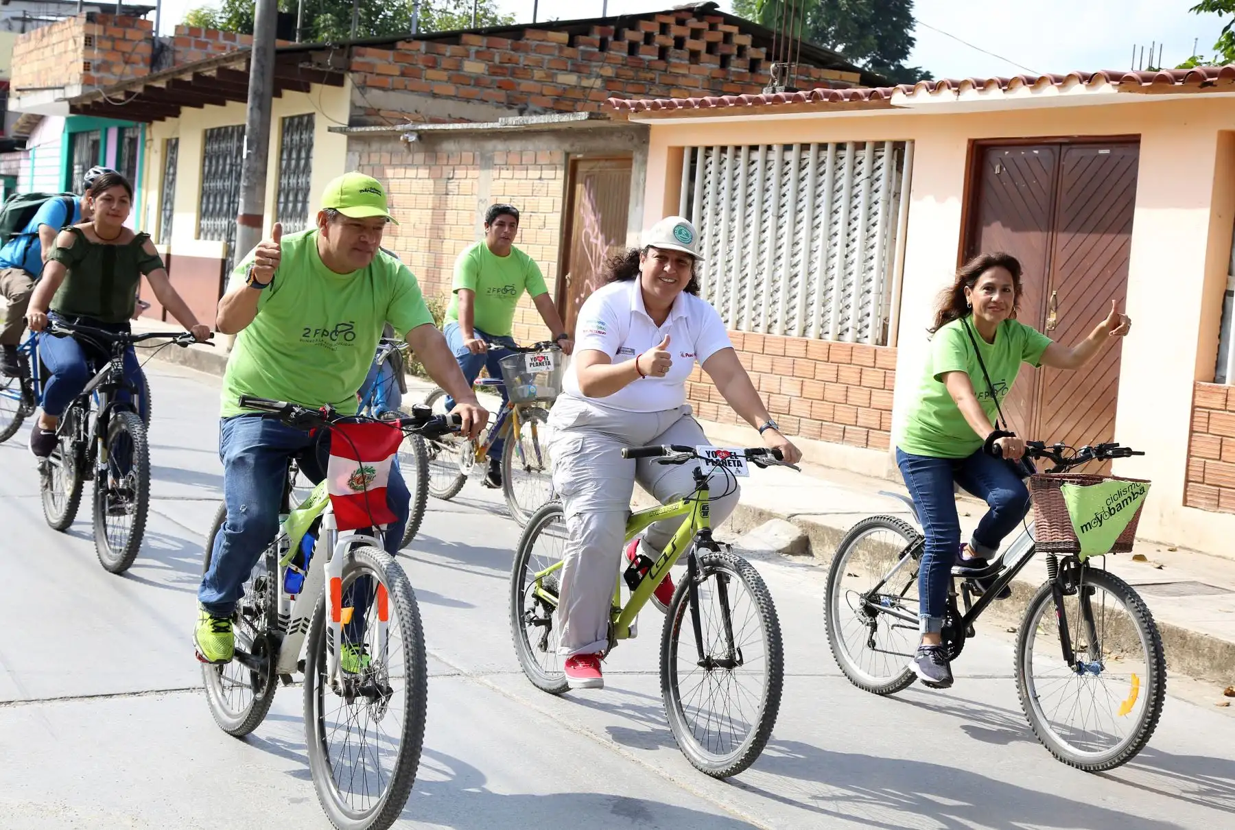 Ministra del Ambiente, Fabiola Muñoz, participó en el 2do. Foro Peruano de La Bicicleta en Moyobamba, San Martín. Foto: ANDINA/Minam